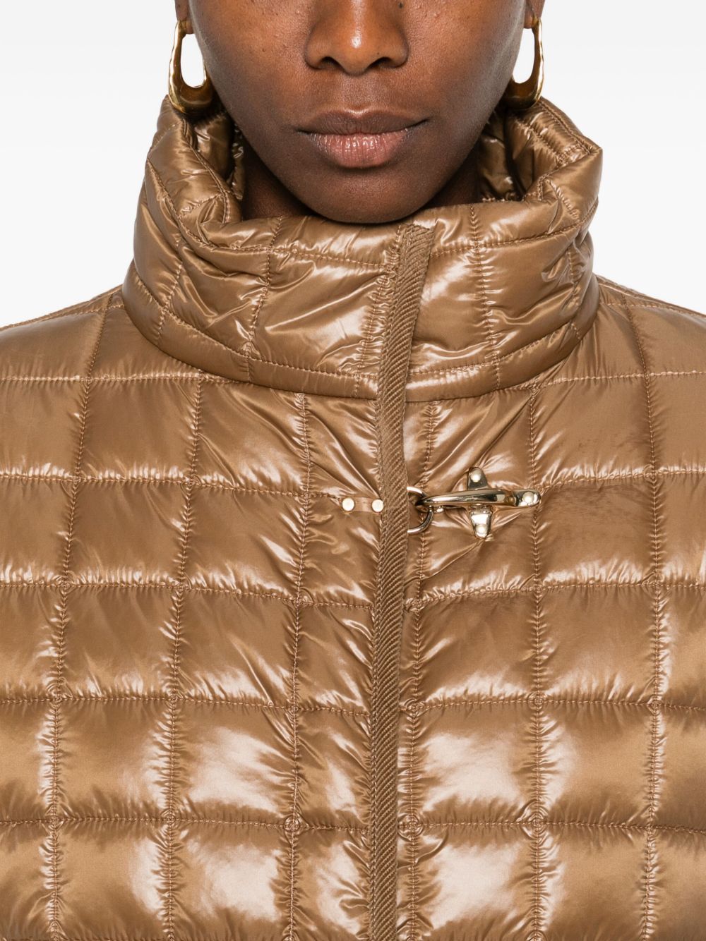 Fay Nylon quilted cape - view 5