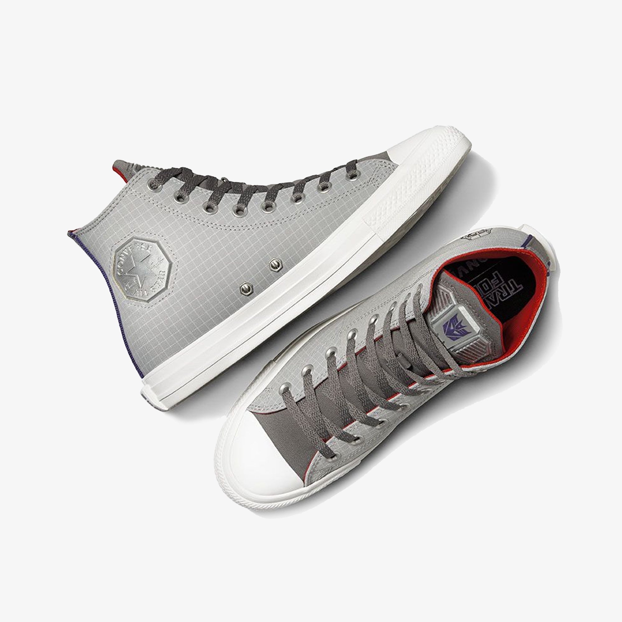 Converse | x TRANSFORMERS CHUCK TAYLOR ALL STAR { GREY/COURT PURPLE/MULTI - view 2