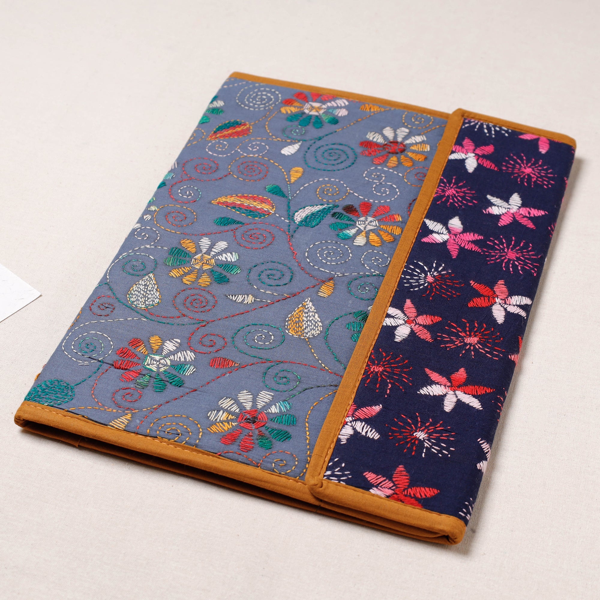ASALKAAR Bengal Kantha Work Handcrafted File Folder - view 2