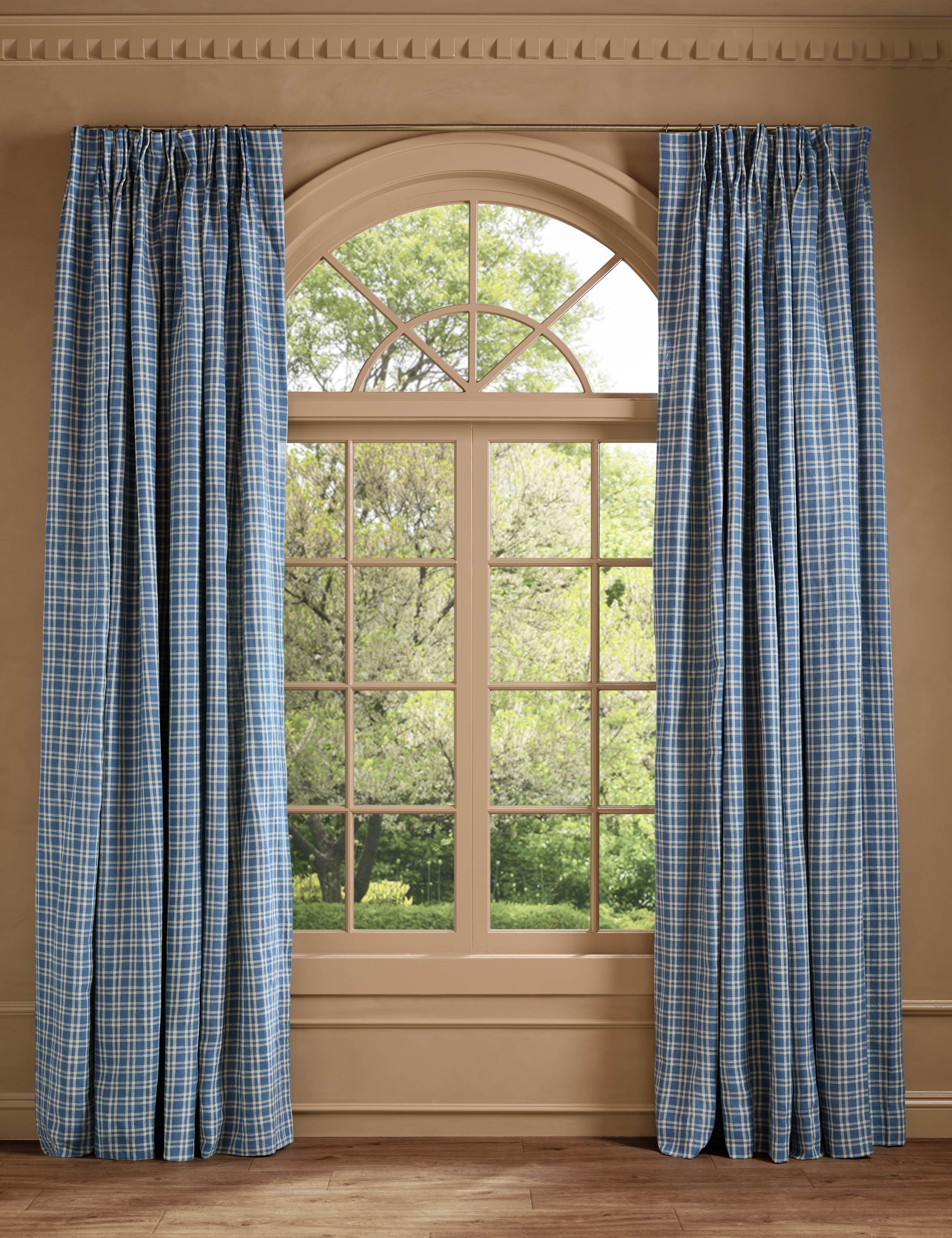 Lulu and Georgia Kemper Pleated Linen Curtain Panel by Heidi Caillier