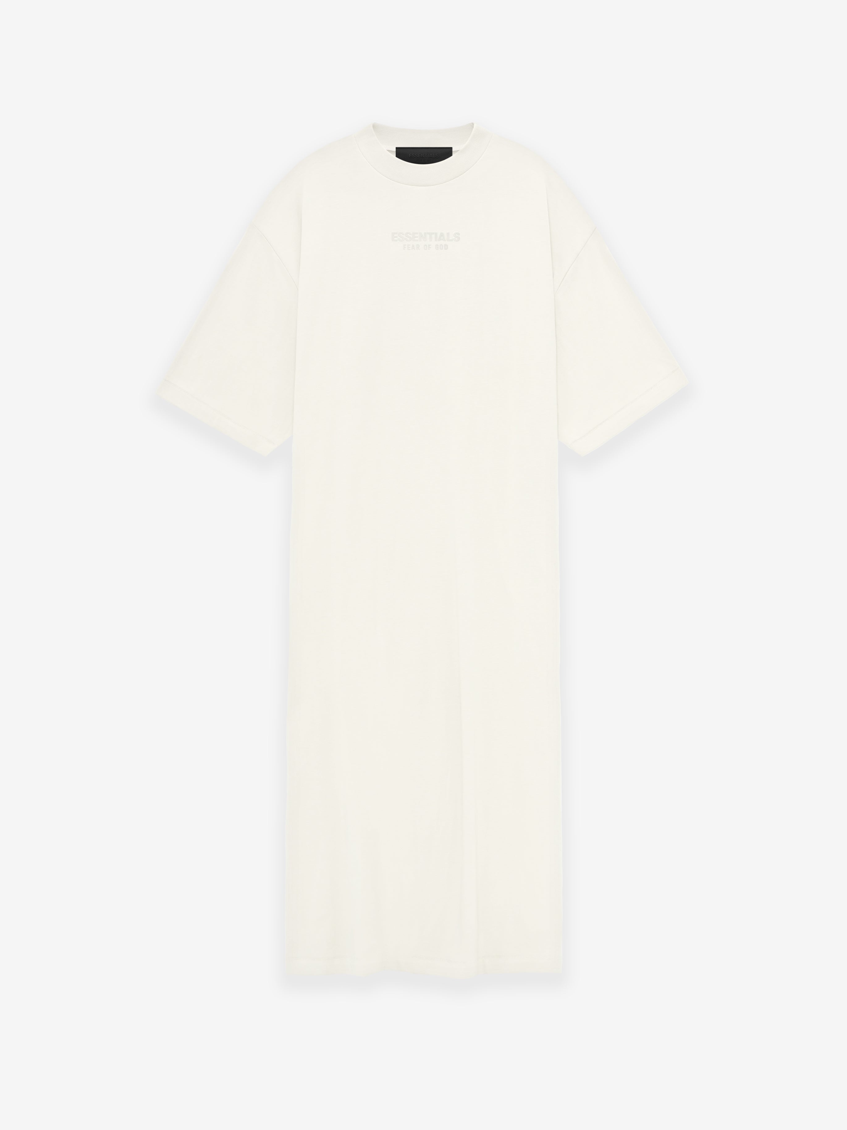 ESSENTIALS Womens 3/4 Sleeve Dress – Cloud Dancer