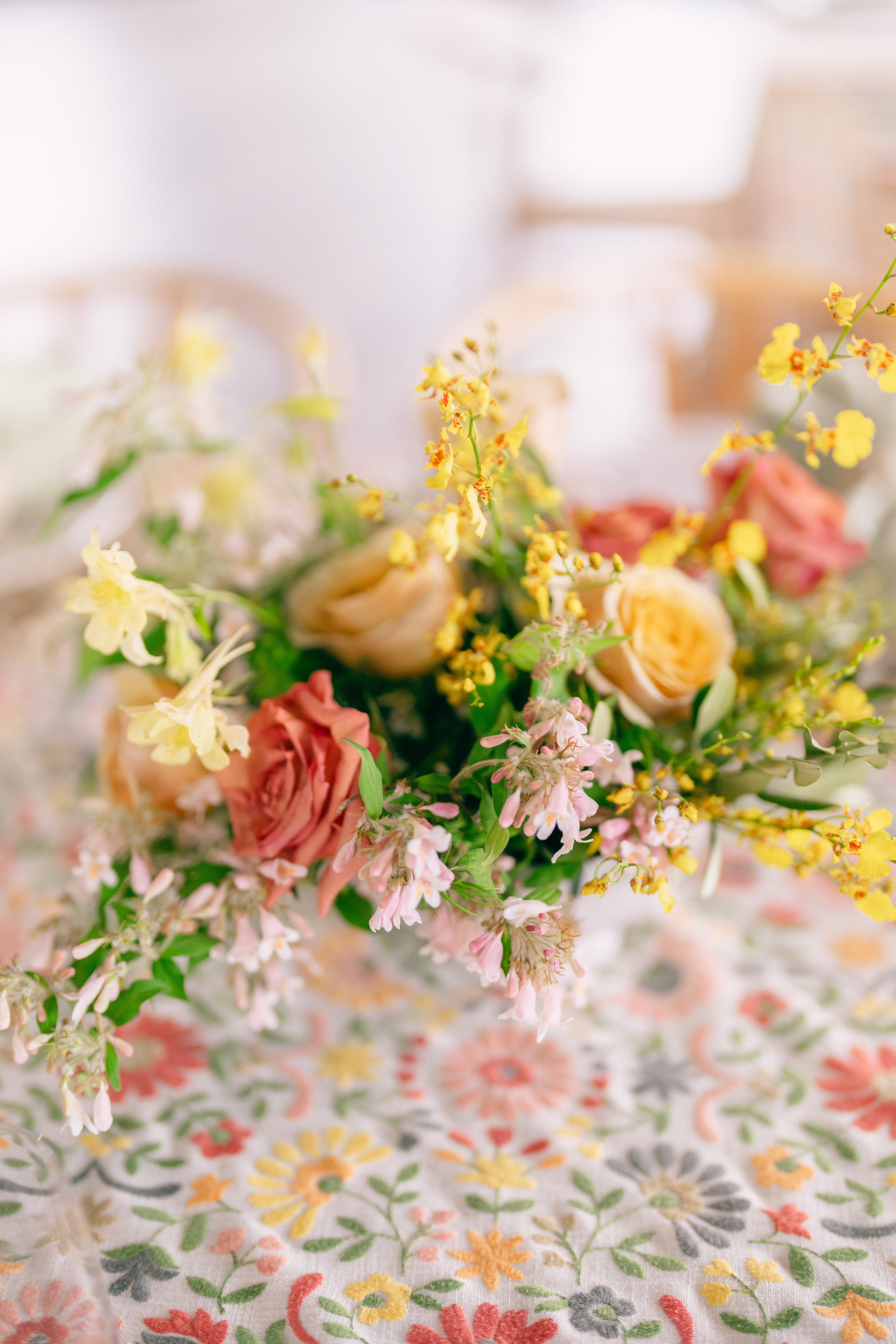 fiftyflowers.com Springtime Honey and Rosey Rooftop Wedding - view 4