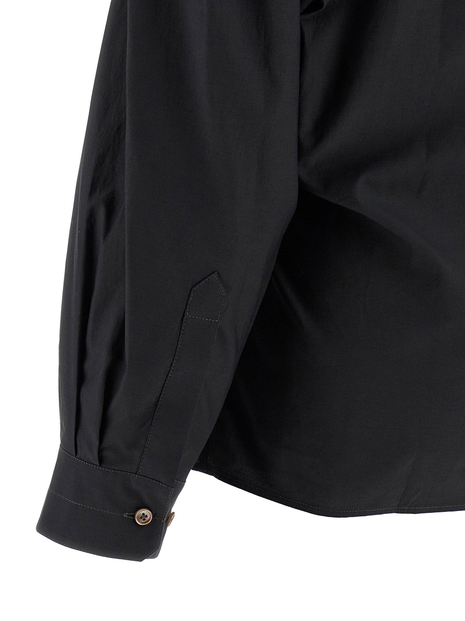 Lemaire Straight Collar Twisted Shirt – 80% cotton, 20% silk - view 4