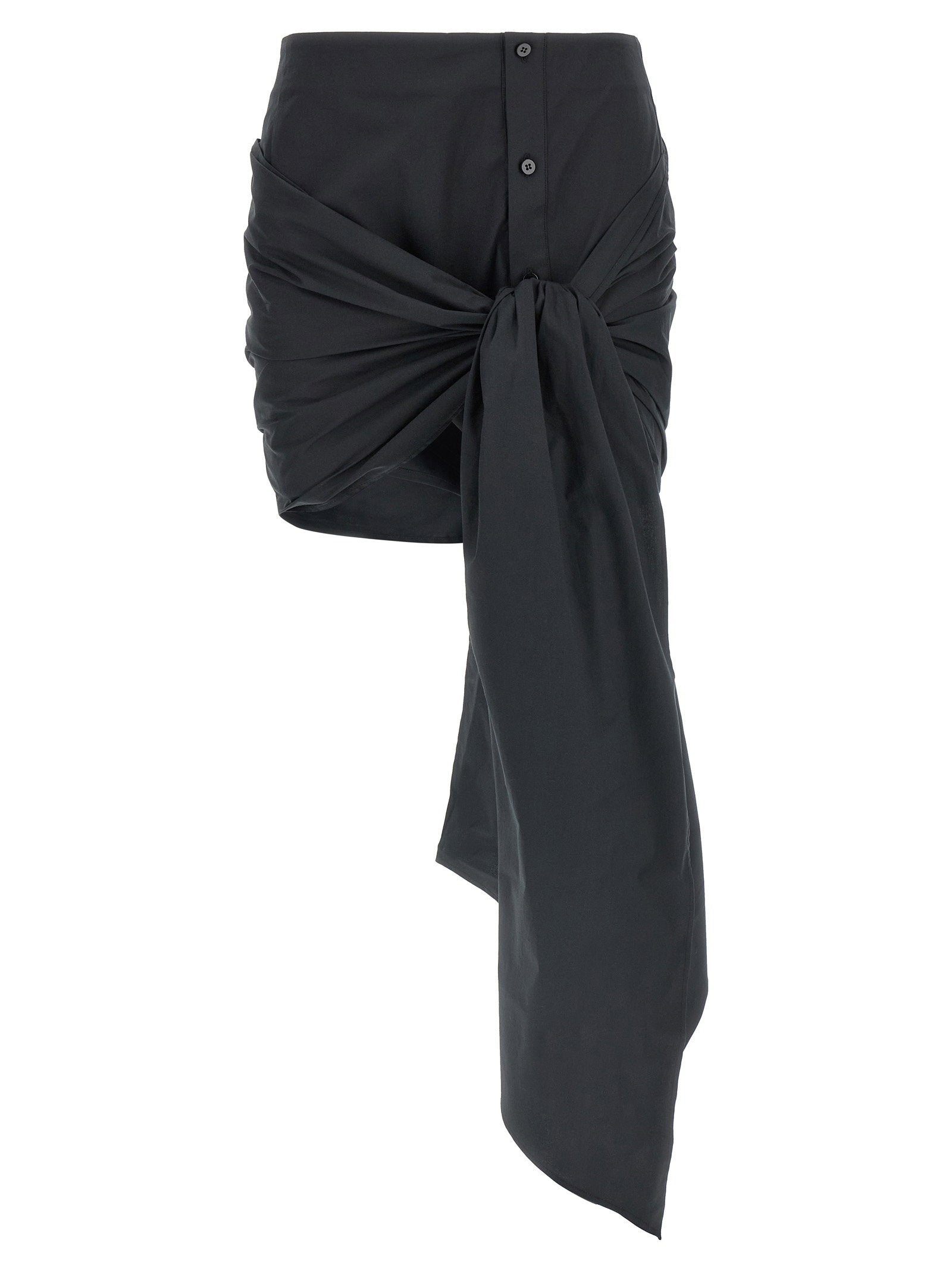 The Attico -bow Skirt – 97% cotton, 3% elastane