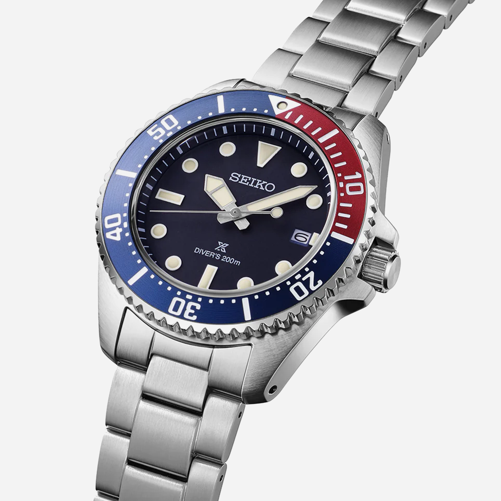 Seiko Prospex Solar Diver’s in Blue-Red-Blue Men's - view 2