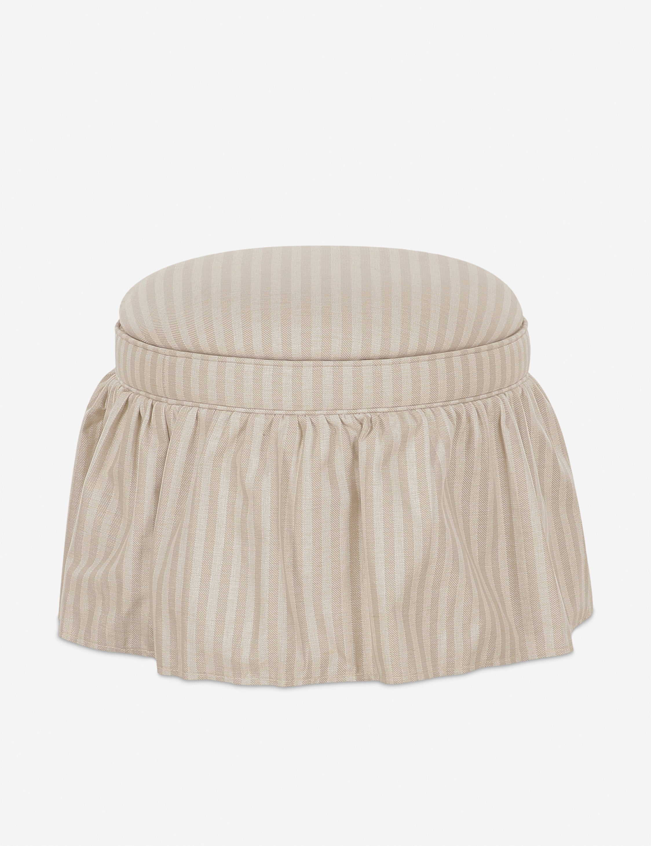 Lulu and Georgia Tompkins Round Storage Ottoman - view 2