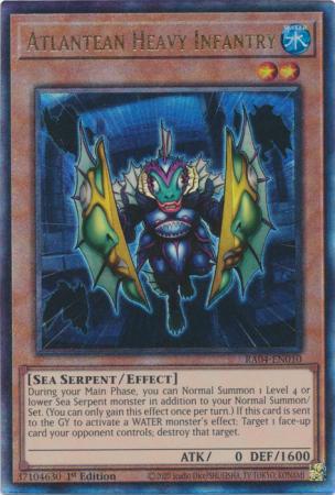 Yu-Gi-Oh! Atlantean Heavy Infantry - RA04-EN010 - Ultimate Rare - 1st Edition