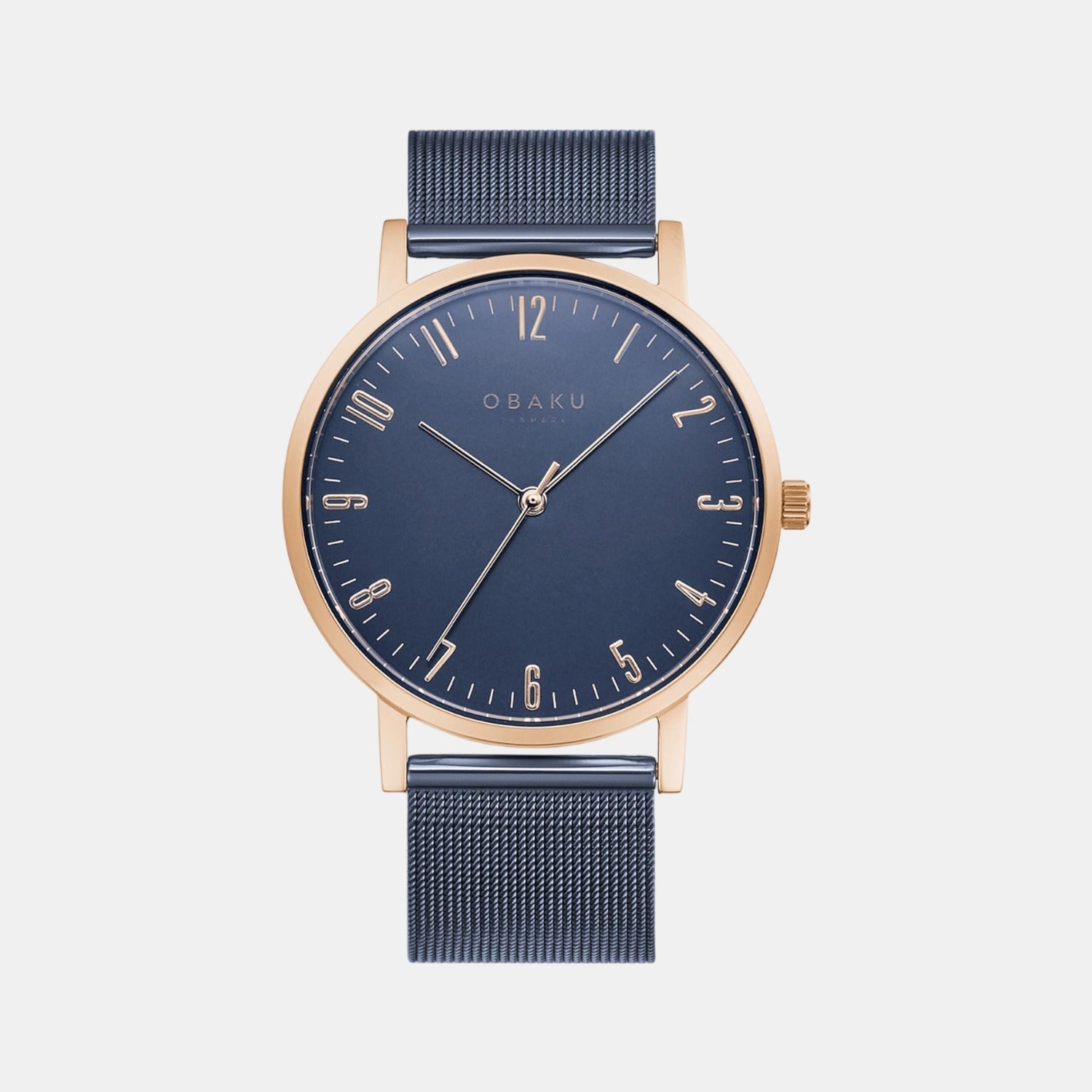 Obaku Brink Men Quartz Blue Dial Analog Stainless Steel Watch V248GXVLML