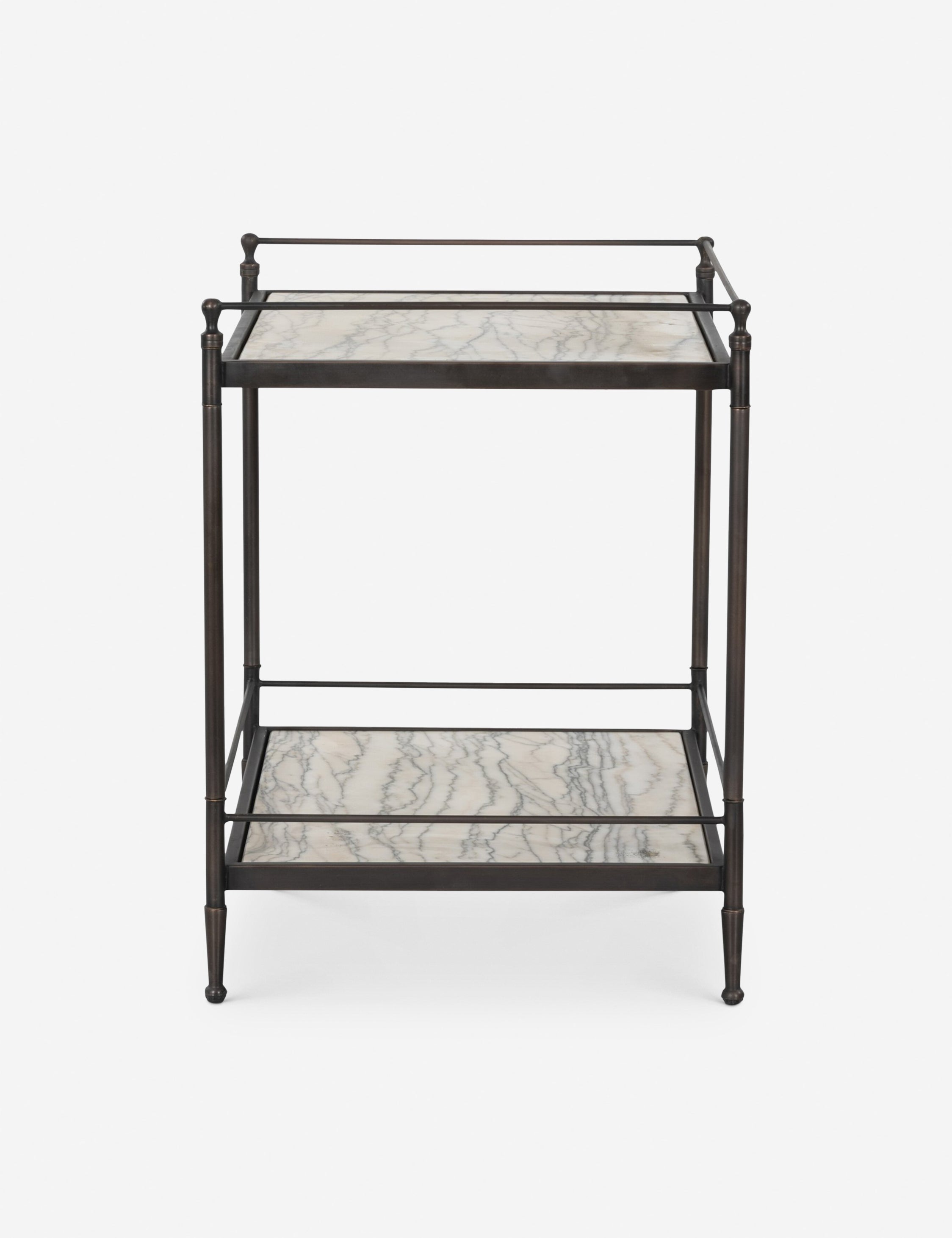 Lulu and Georgia Benatti Nightstand – White Marble - view 4