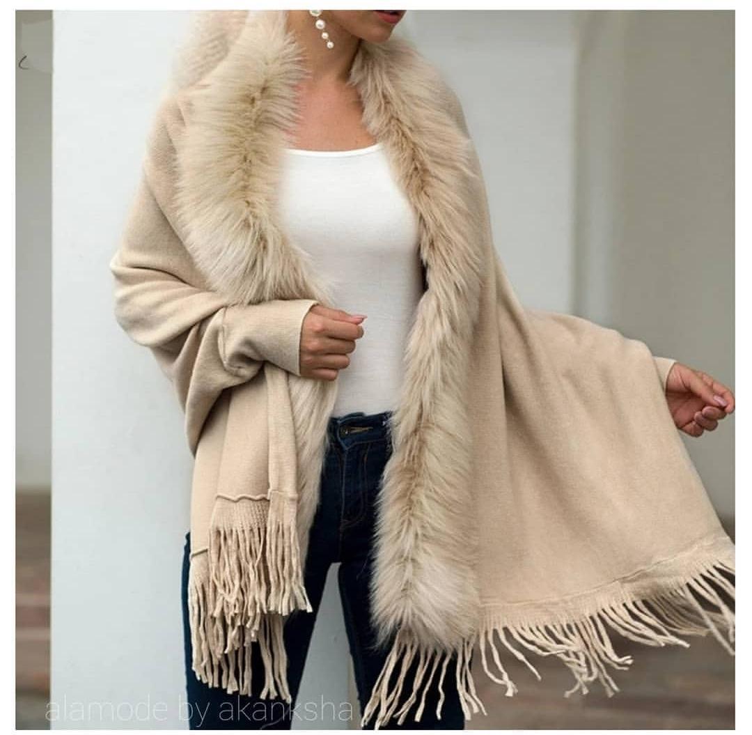 Alamode By Akanksha NYE Bestseller- Furry Tasseled Capes
