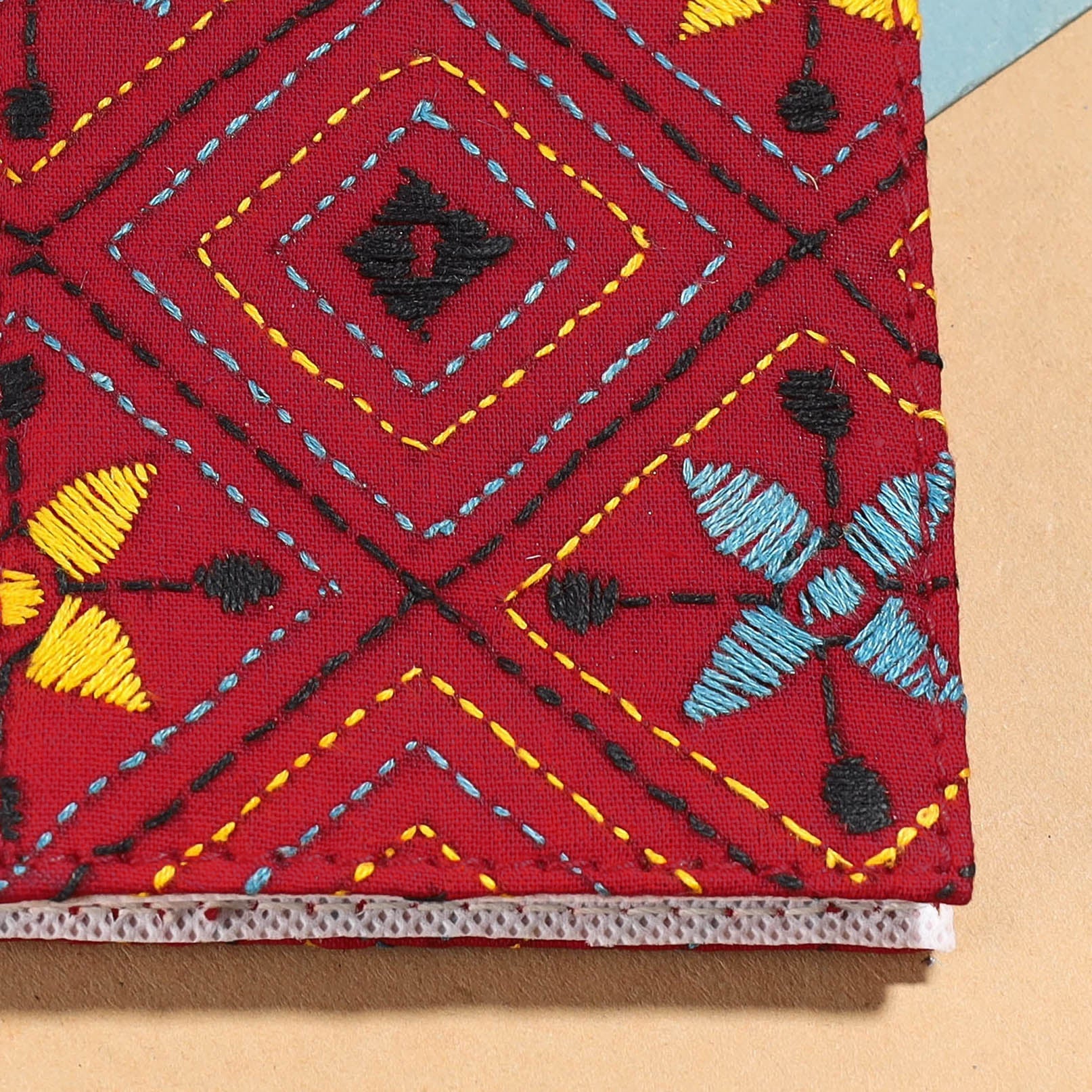ASALKAAR Bengal Kantha Work Handcrafted Notepad (4 x 3 in) - view 2