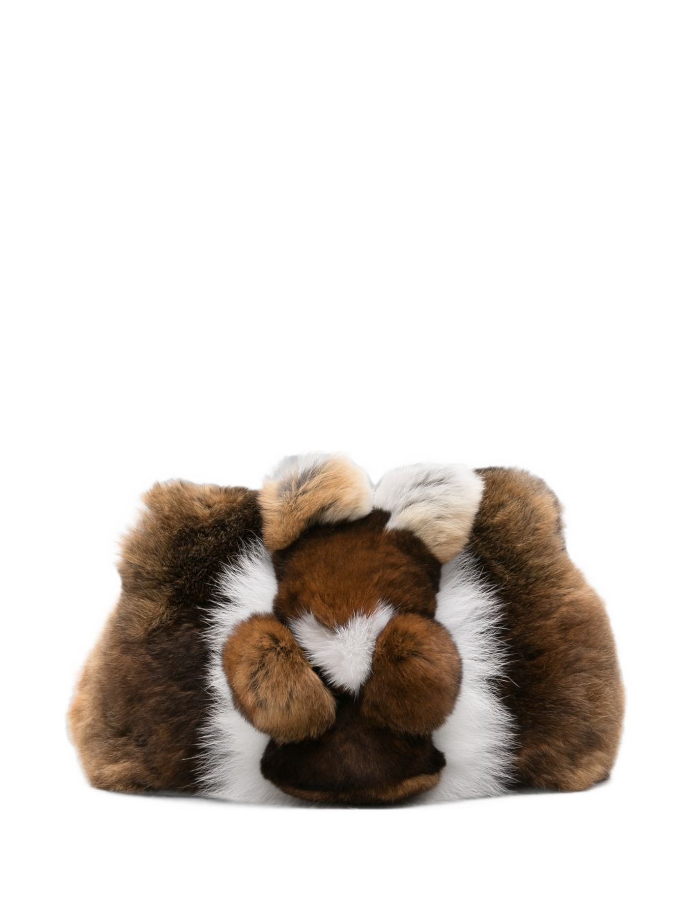 Anita Bilardi Squirrel Faux-Fur Bag – Outer: Calf Leather 100%