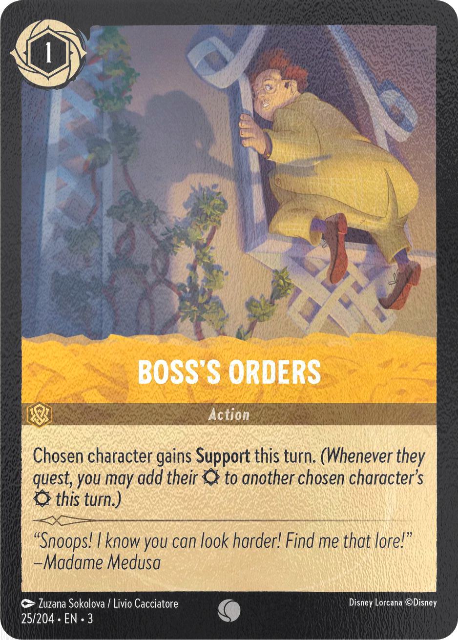 Lorcana Boss's Orders - 25/204 [Into the Inklands] [Cold Foil]