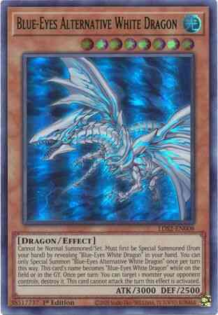 Yu-Gi-Oh! Blue-Eyes Alternative White Dragon (Green) - LDS2-EN008 - Ultra Rare - 1st Edition