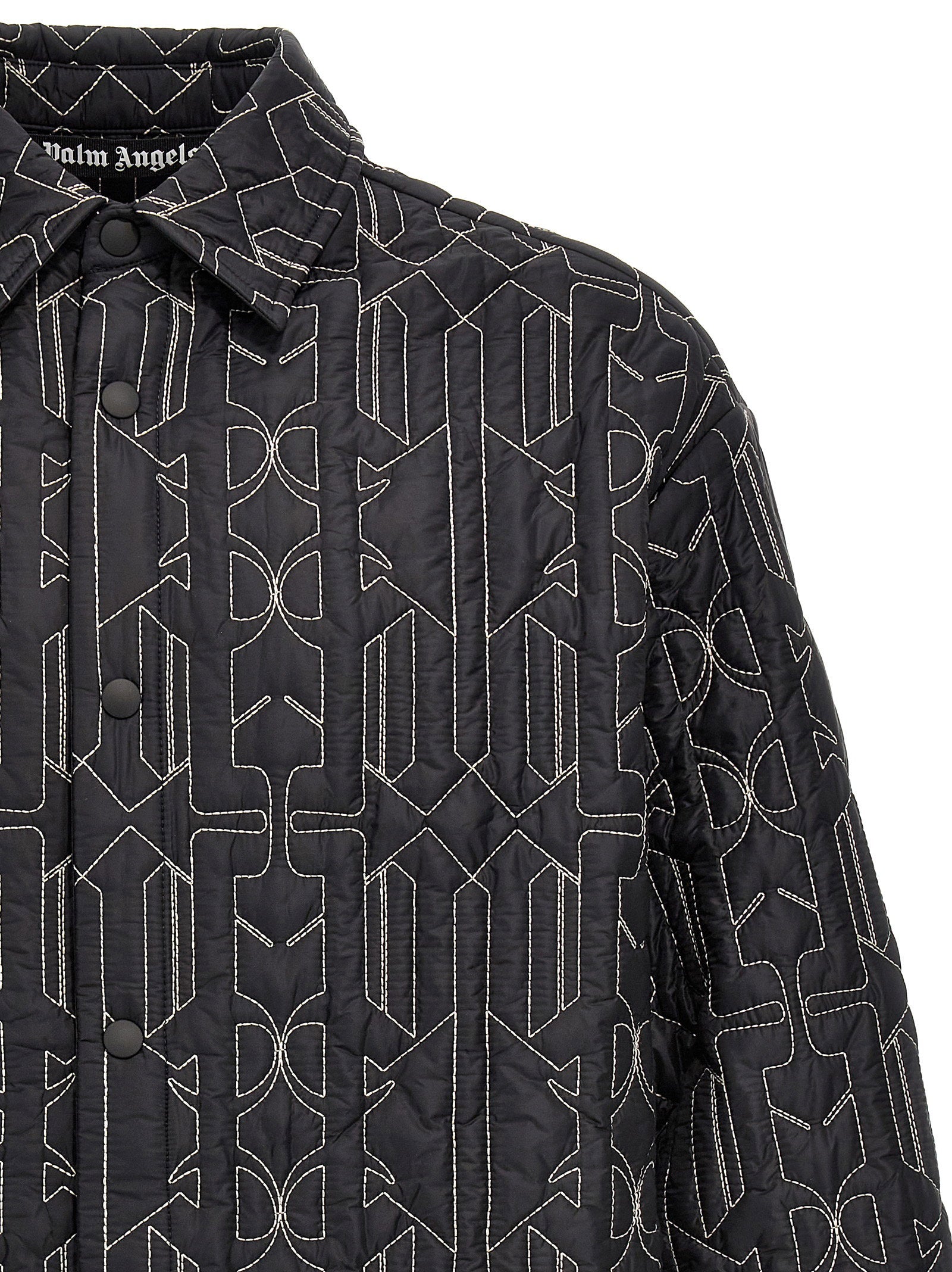Palm Angels All Monogram Quilted Dover Jacket - view 3