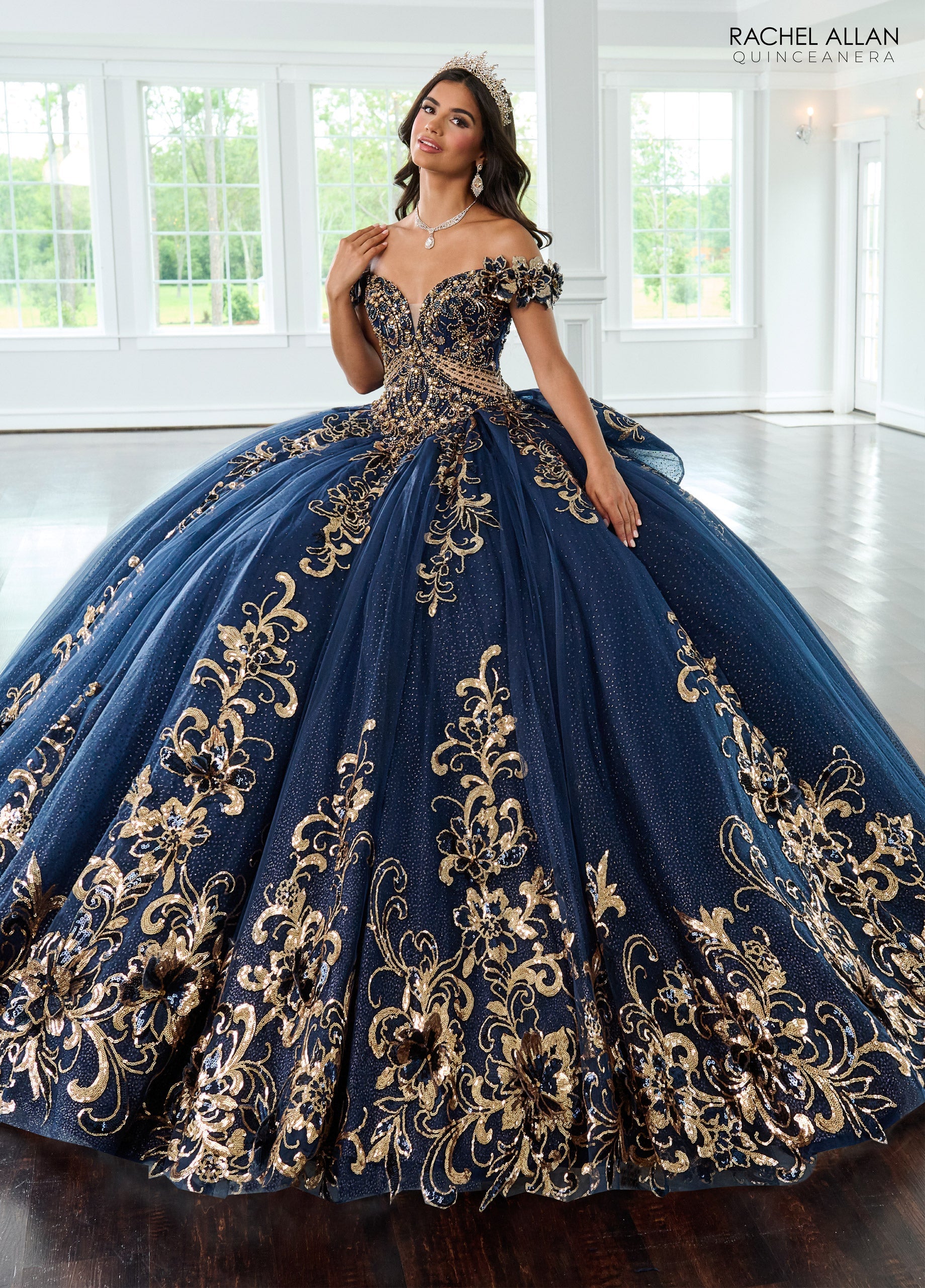 Mary's Bridal Off Shoulder Quinceanera Dress by Rachel Allan RQ3145