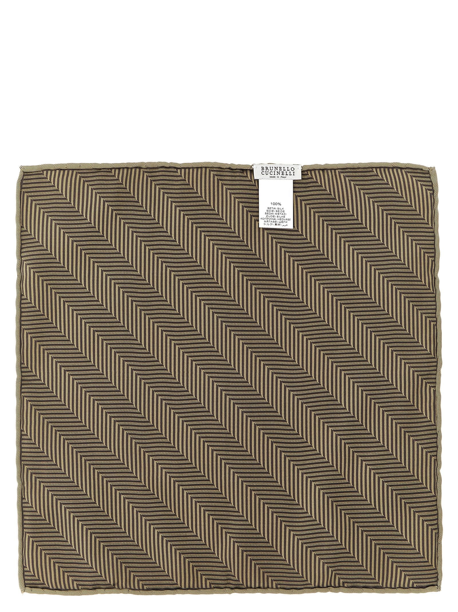 Brunello Cucinelli Chevron Pocket Clutch – 100% silk - view 2