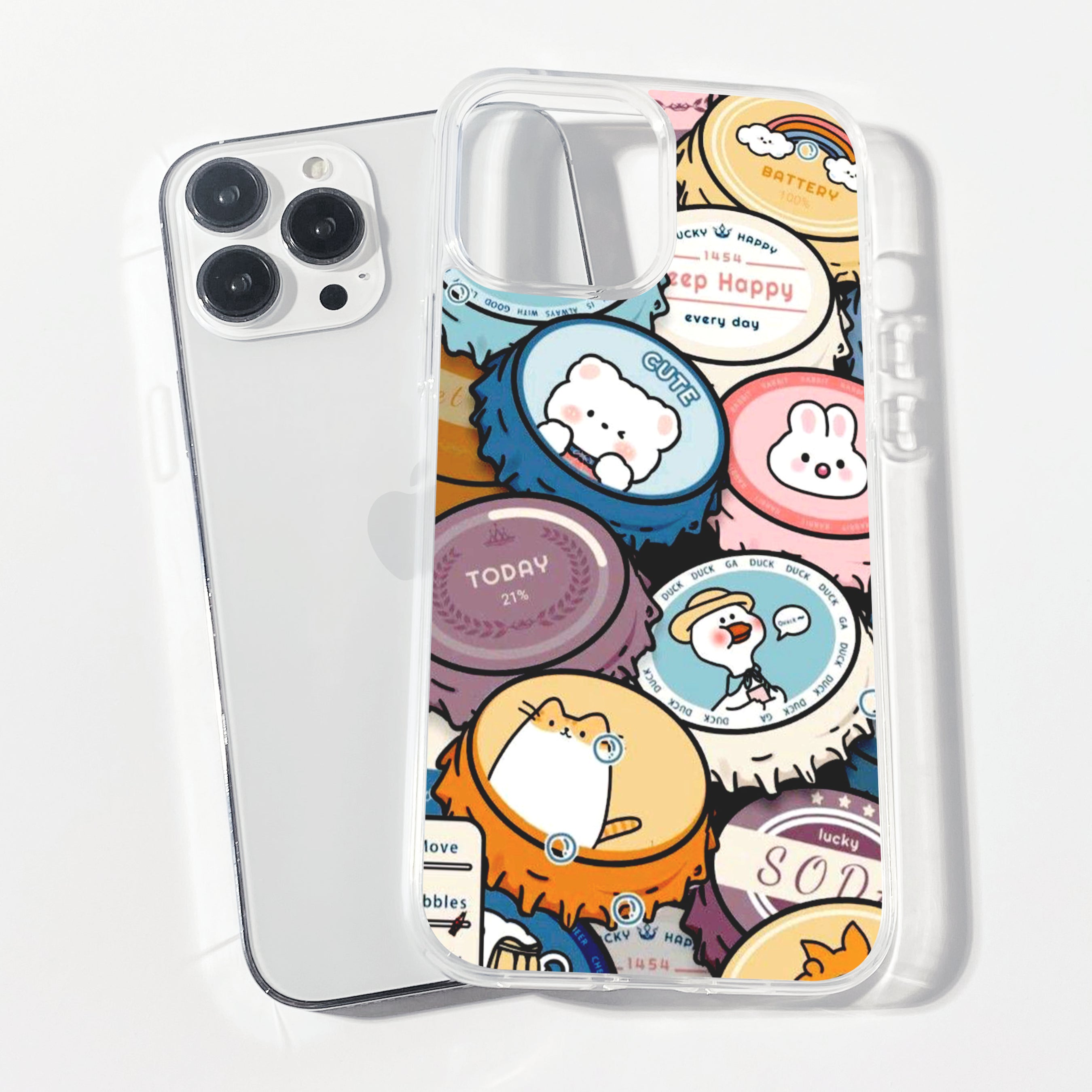 Casebasket Tiny Treasures Clear Silicone Phone Cover