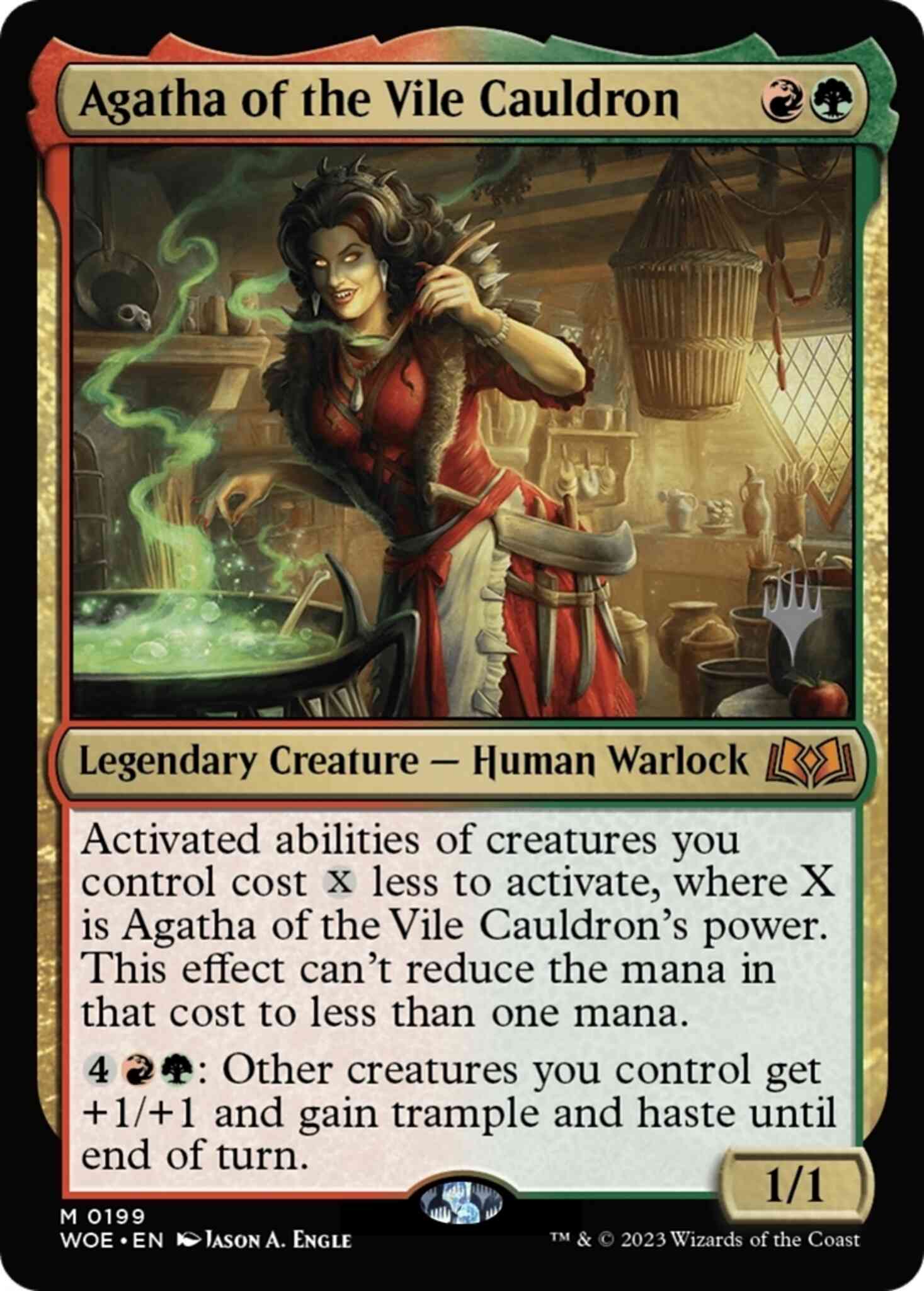 Vile cauldron 199p – Magic Agatha of the Vile Cauldron [199p] [Promo Pack] [Wilds of Eldraine: Promos] [Non-Foil]