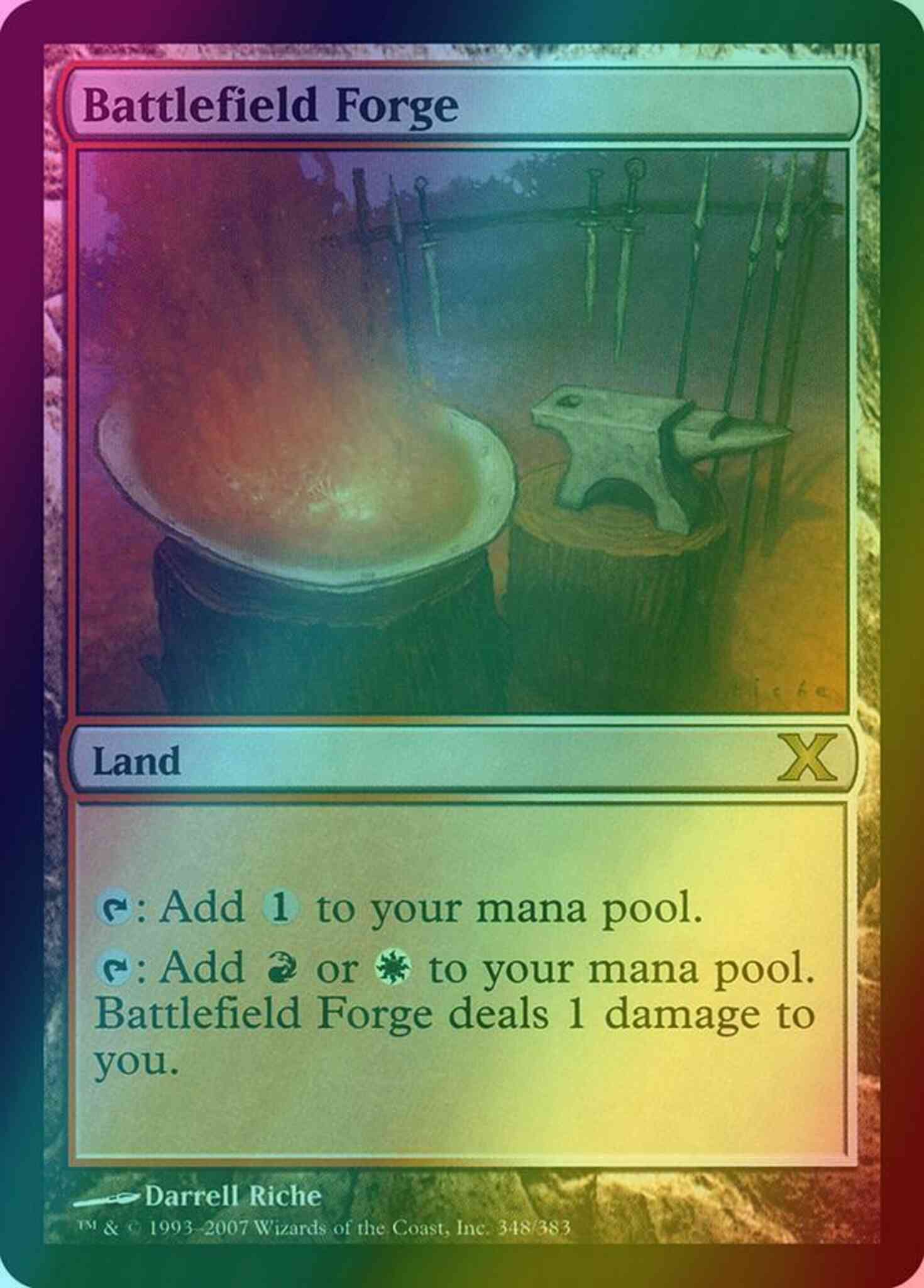 Battlefield forge 348 – Magic Battlefield Forge [348] [Tenth Edition] [Foil]