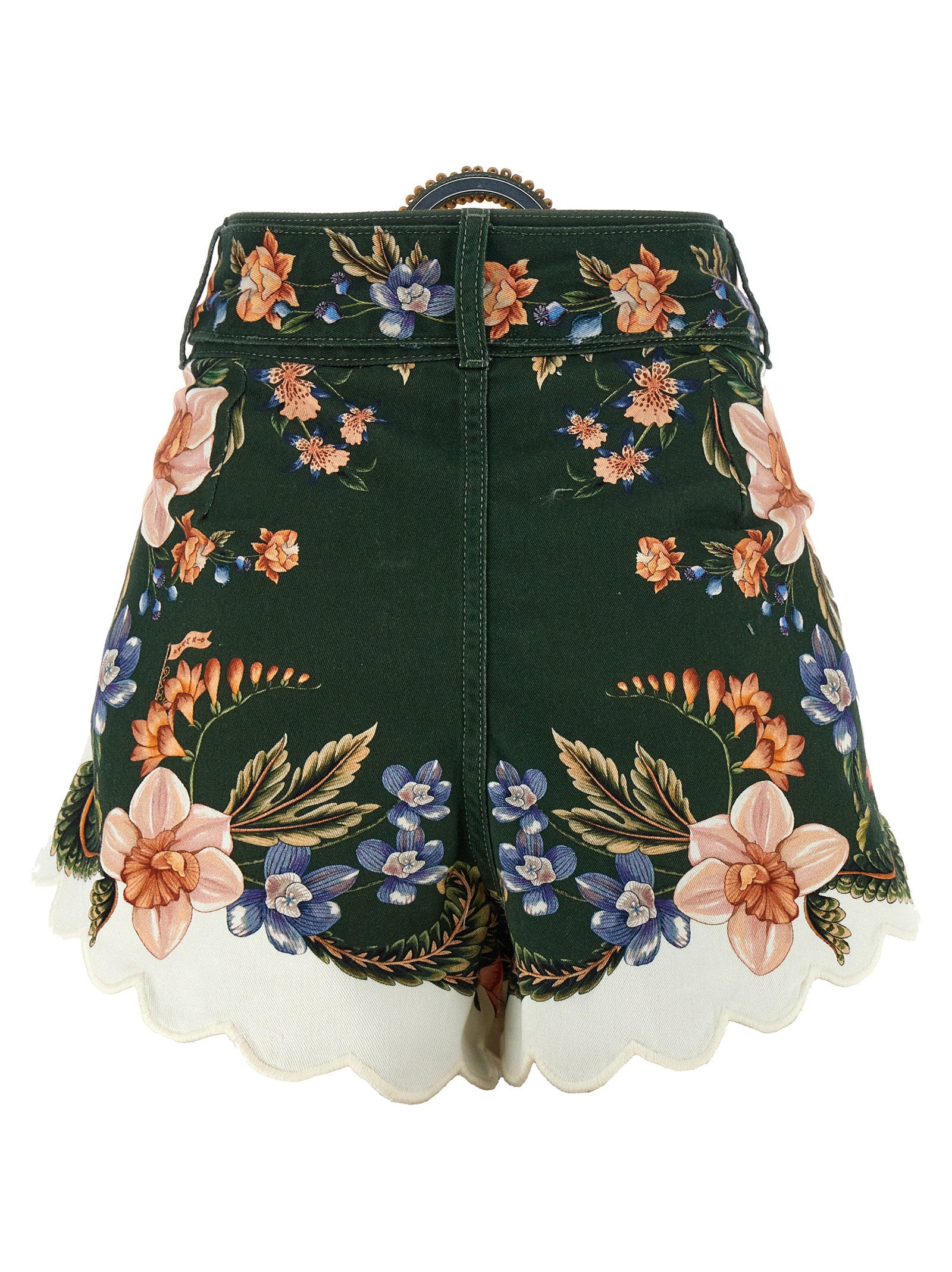 Farm Rio Green Berry Garden Shorts – 55% linen, 45% viscose - view 2
