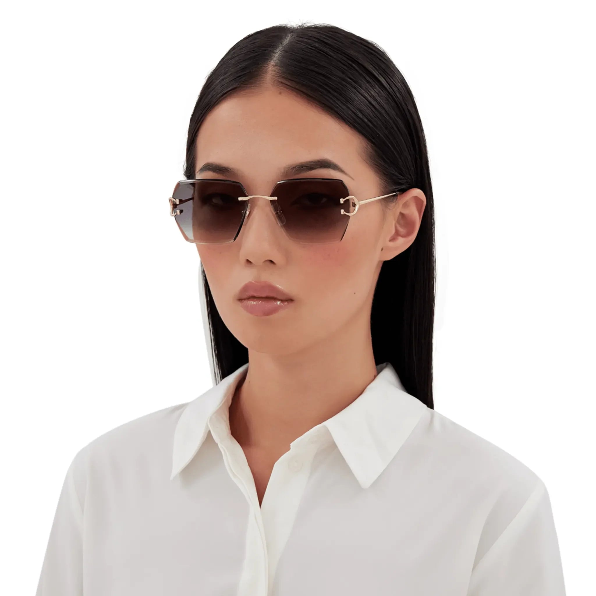 Cartier Eyewear CT0466S-001 Gold Grey Sunglasses - view 2