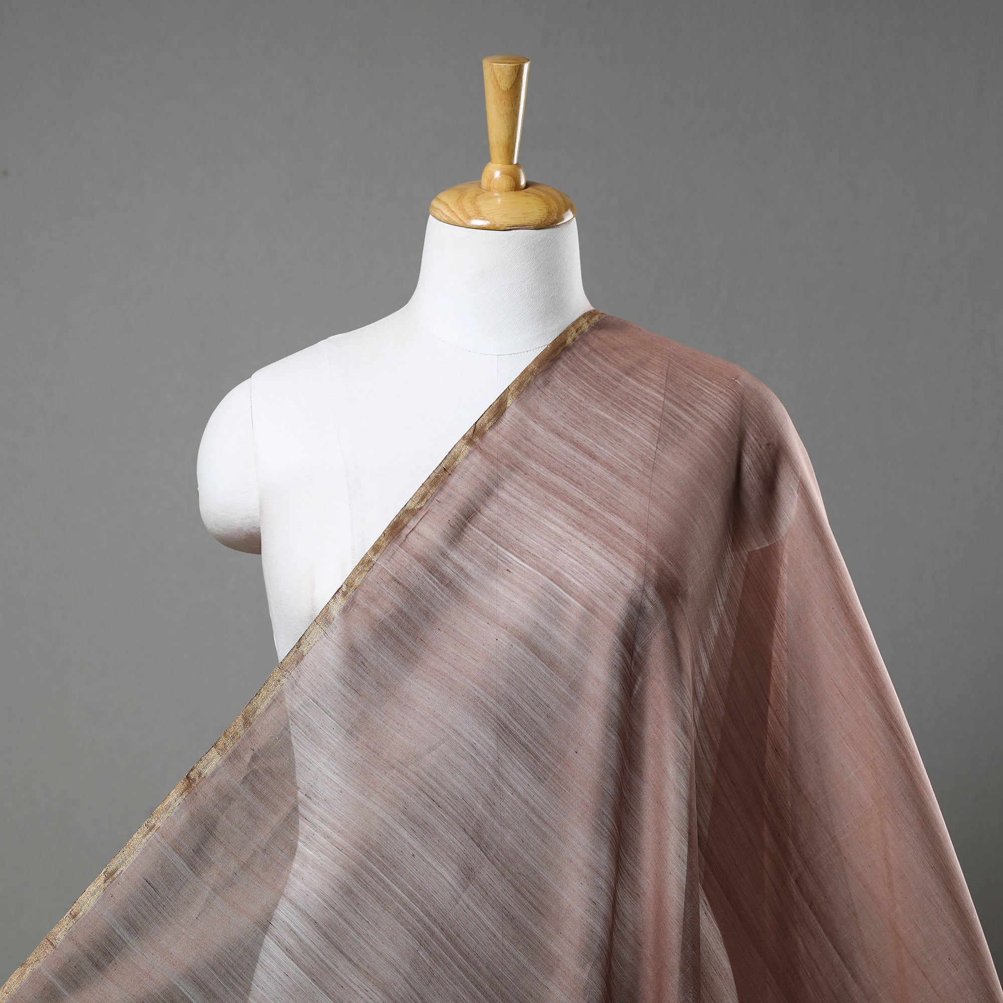 CHANDERI BY RAUPH KHAN Traditional Handloom Chanderi Silk Cotton Fabric 06