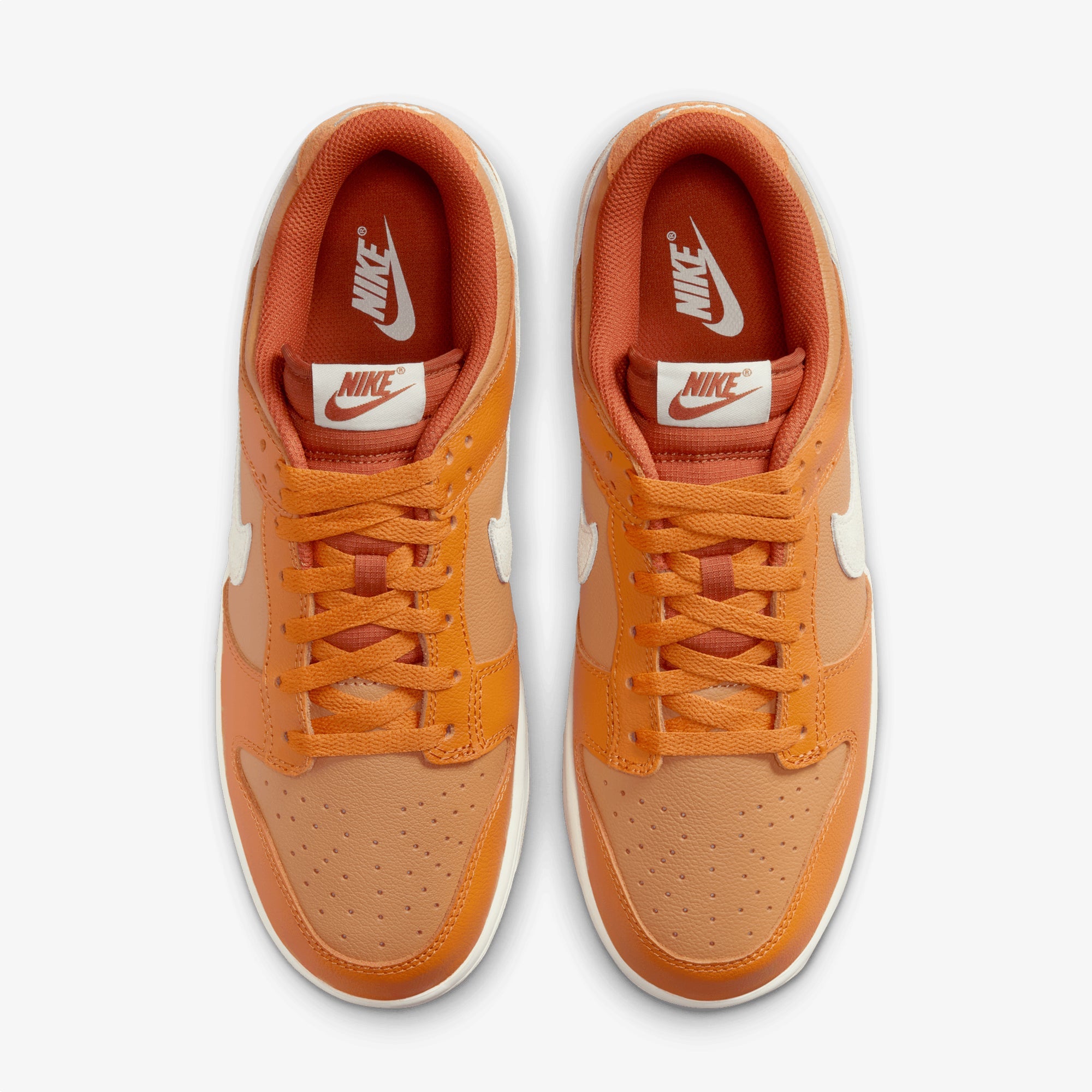 Nike | Dunk Low Retro { Monarch/lt Orewood Brn-flax-dark Russet - view 2
