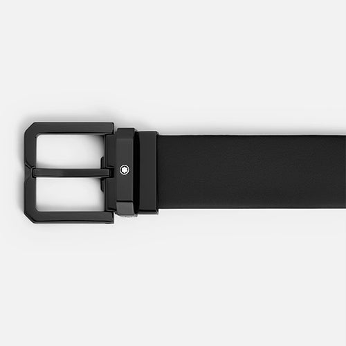 Montblanc Mont Blanc, Black 35 mm leather belt - view 3
