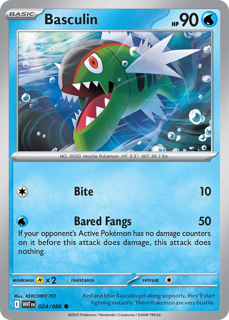 Common sv105w-024 non-holo – Pokémon Basculin - 024/086 - Common [sv105w-024] [Non-Holo]