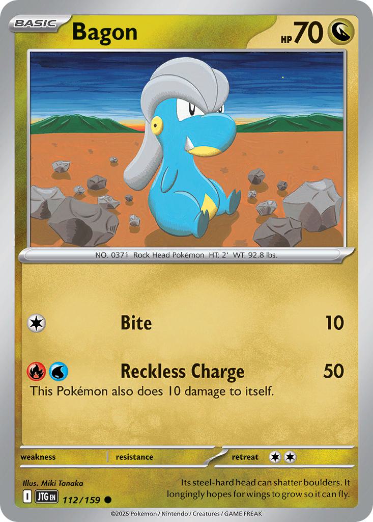 Common sv09-112 non-holo – Pokémon Bagon - 112/159 - Common [sv09-112] [Non-Holo]