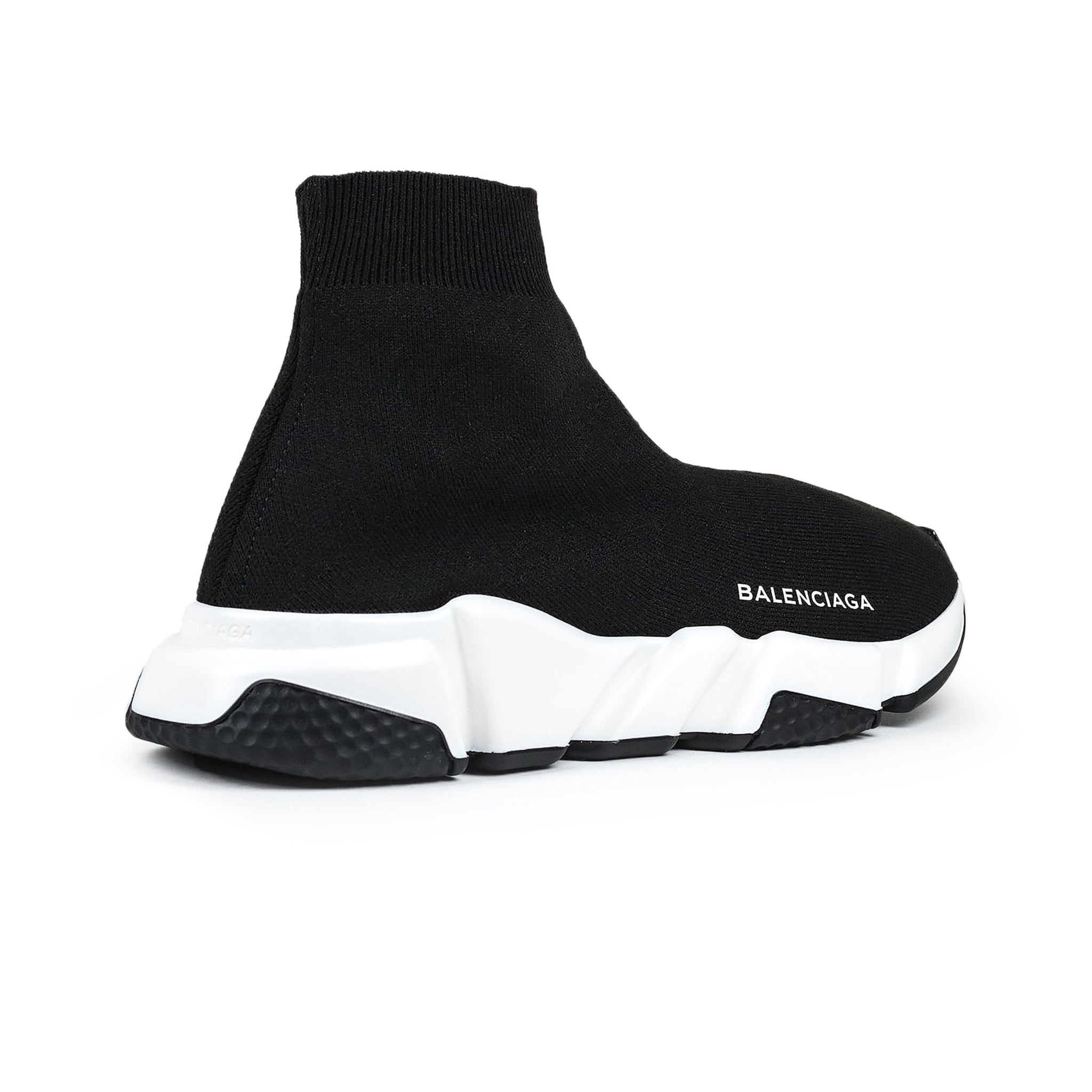 Balenciaga Speed Knit Sock Black White Black - view 2