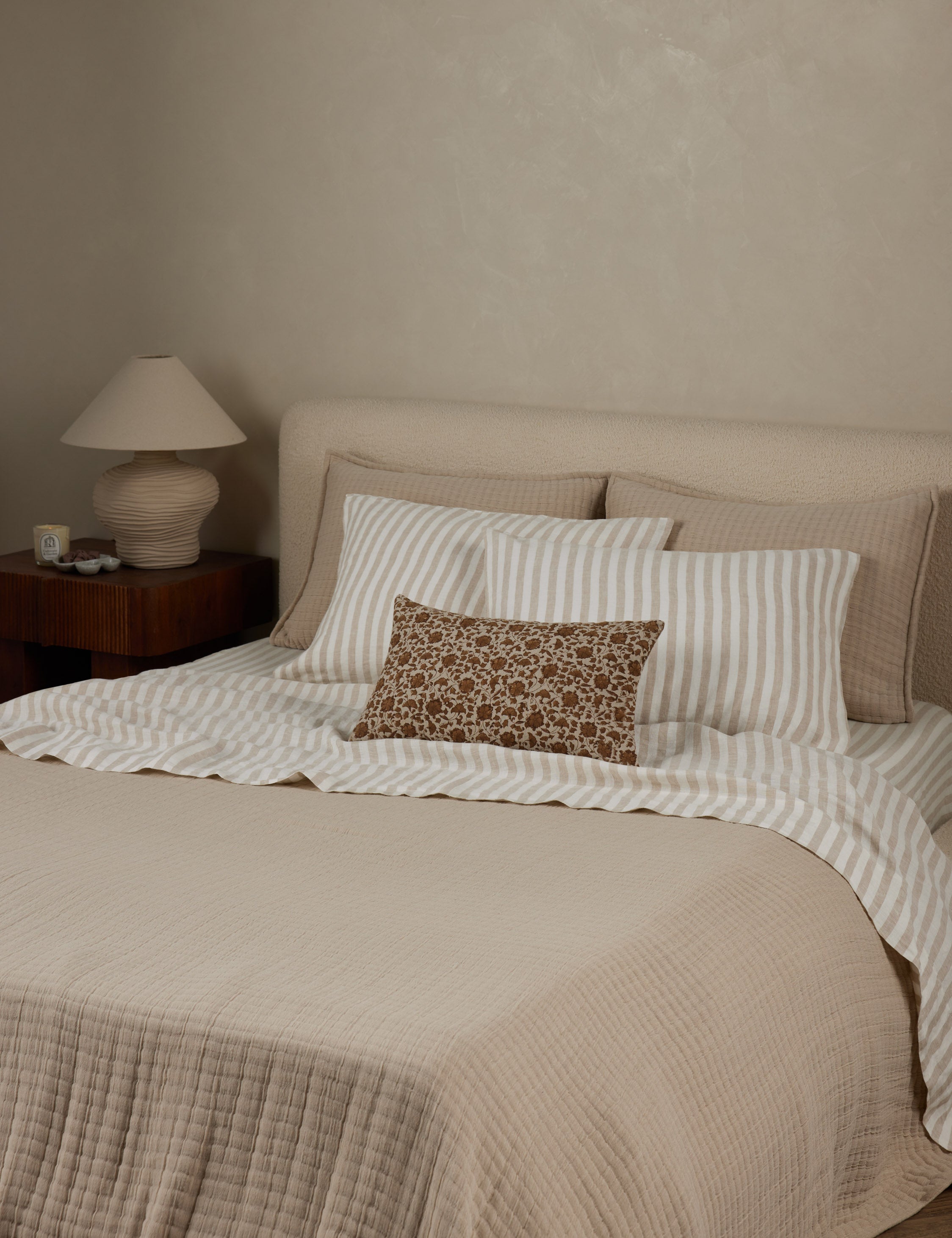 Lulu and Georgia Thayer Striped European Flax Linen® Sheet Set - view 2