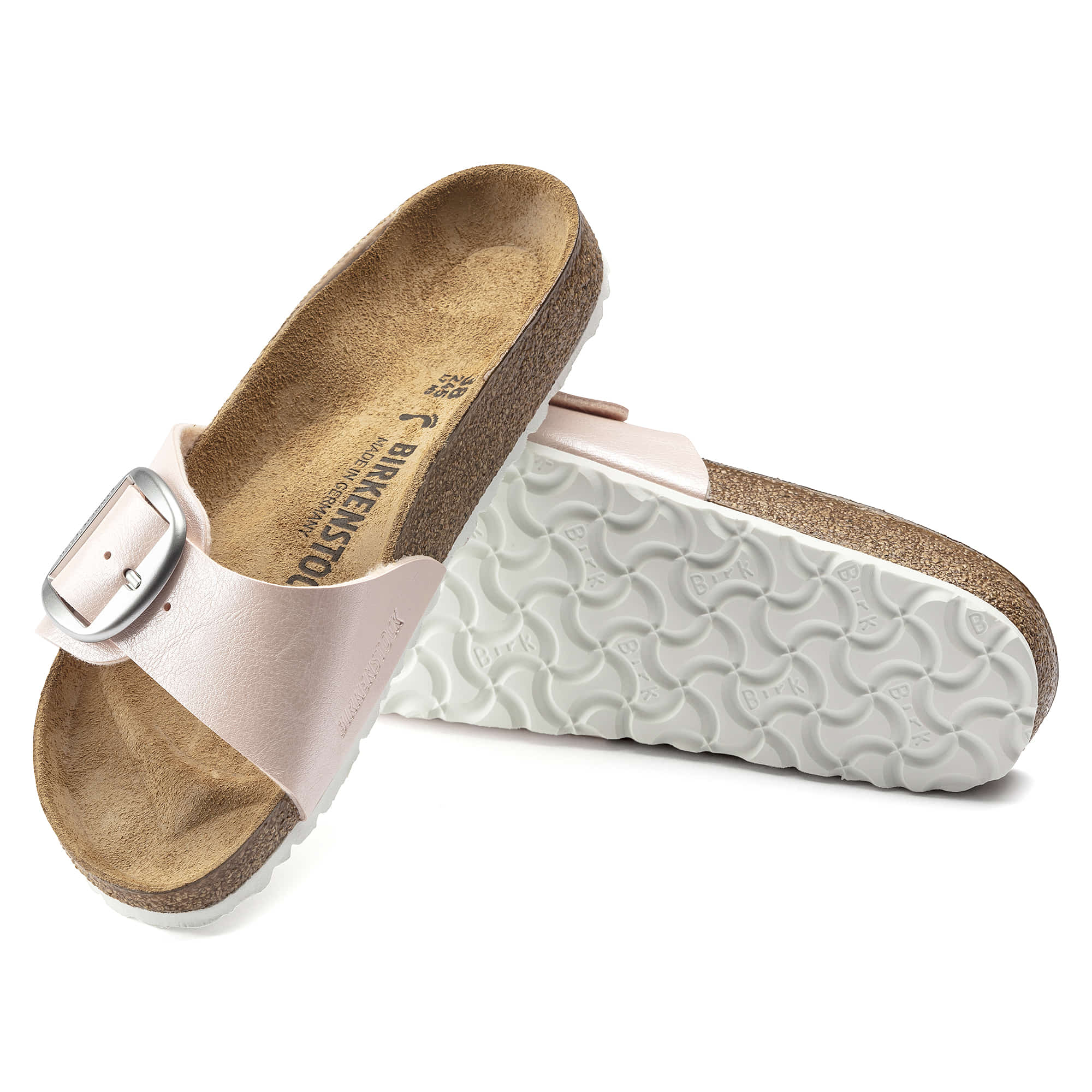 Birkenstock Madrid Big Buckle Birko-Flor – Pink Pink/Graceful Light Rose