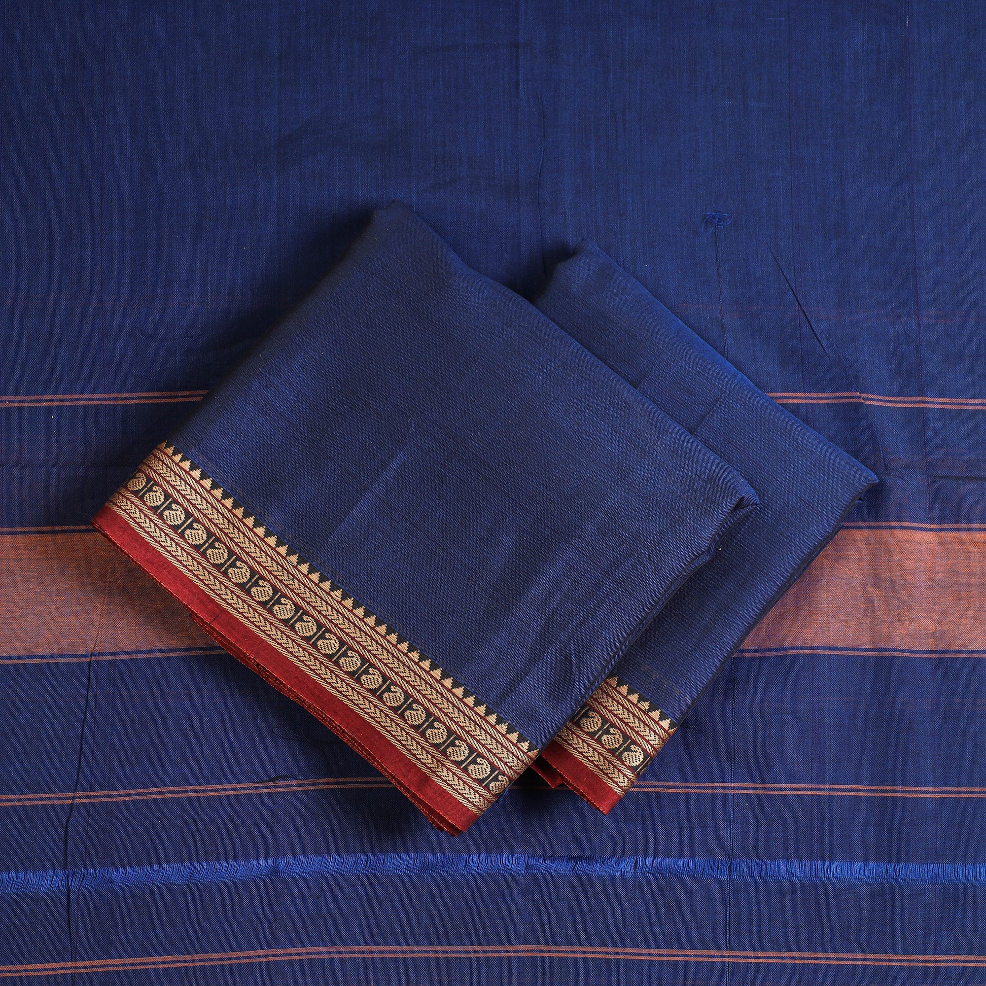 SOUTH KARGHA Blue - 3pc Cotton Dharwad Dress Material 08 - view 2
