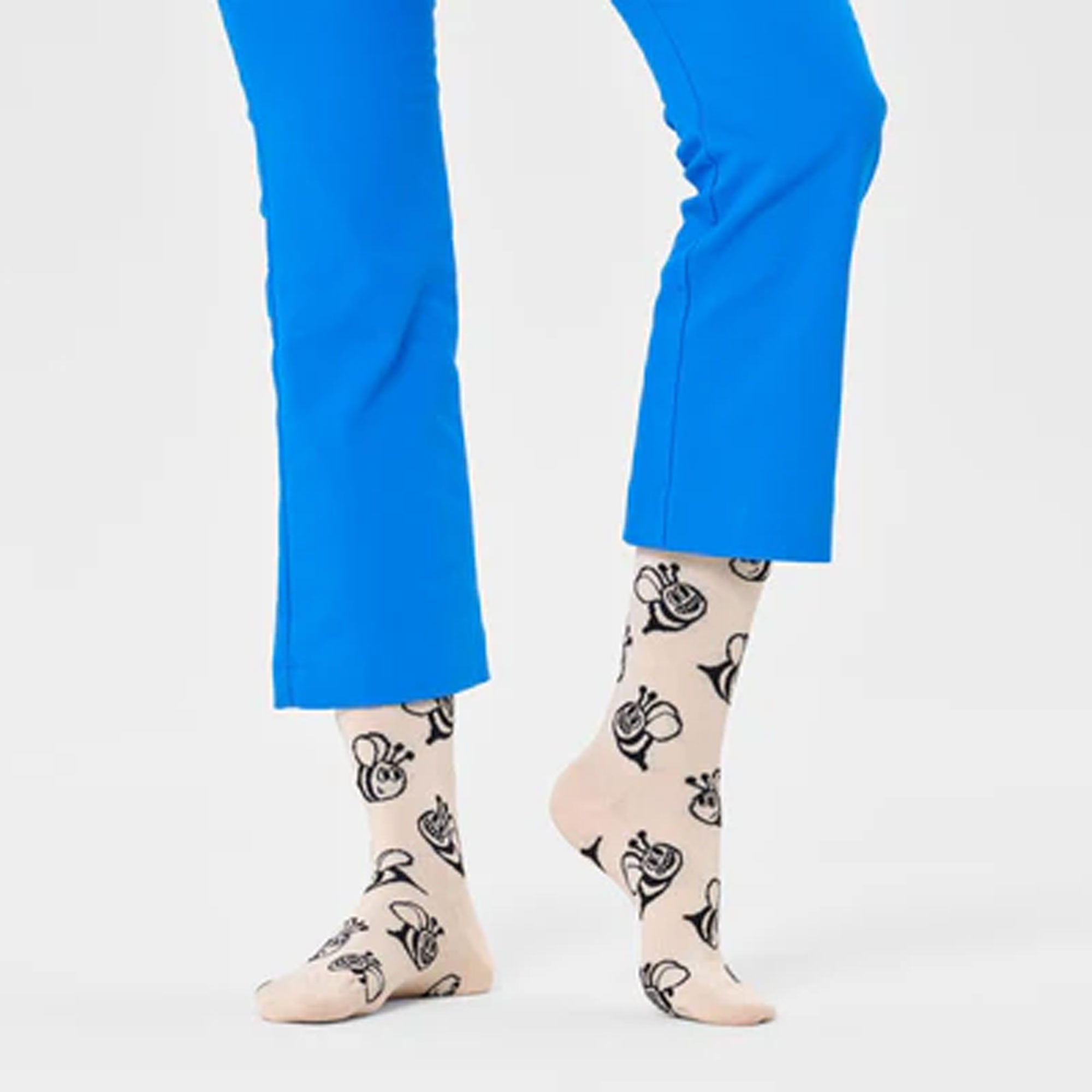 Happy Socks | BEE SOCK { BEIGE - view 2