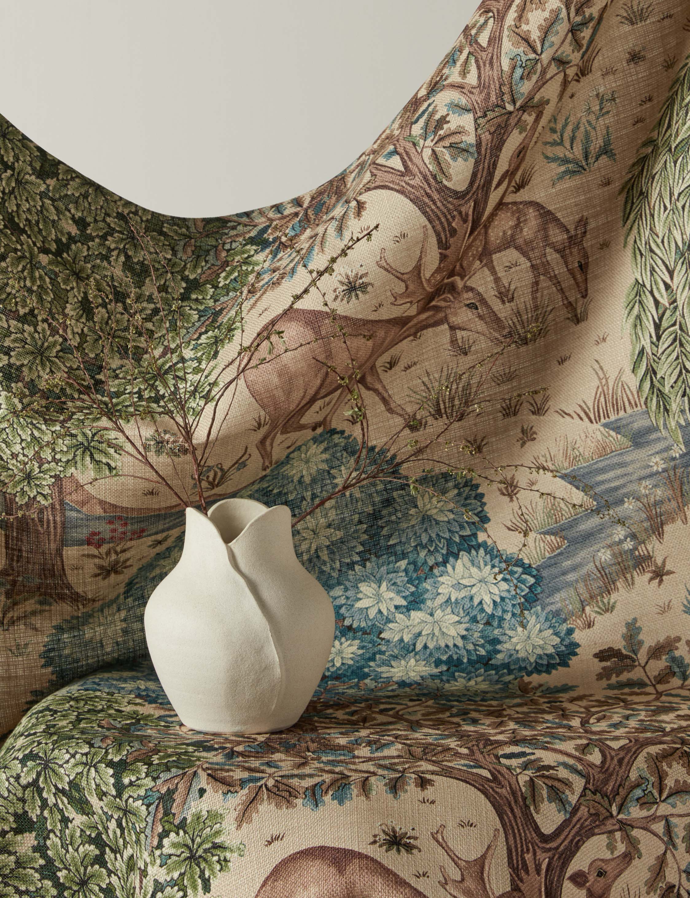 Lulu and Georgia The Brook Tapestry Viscose Fabric by Morris & Co.
