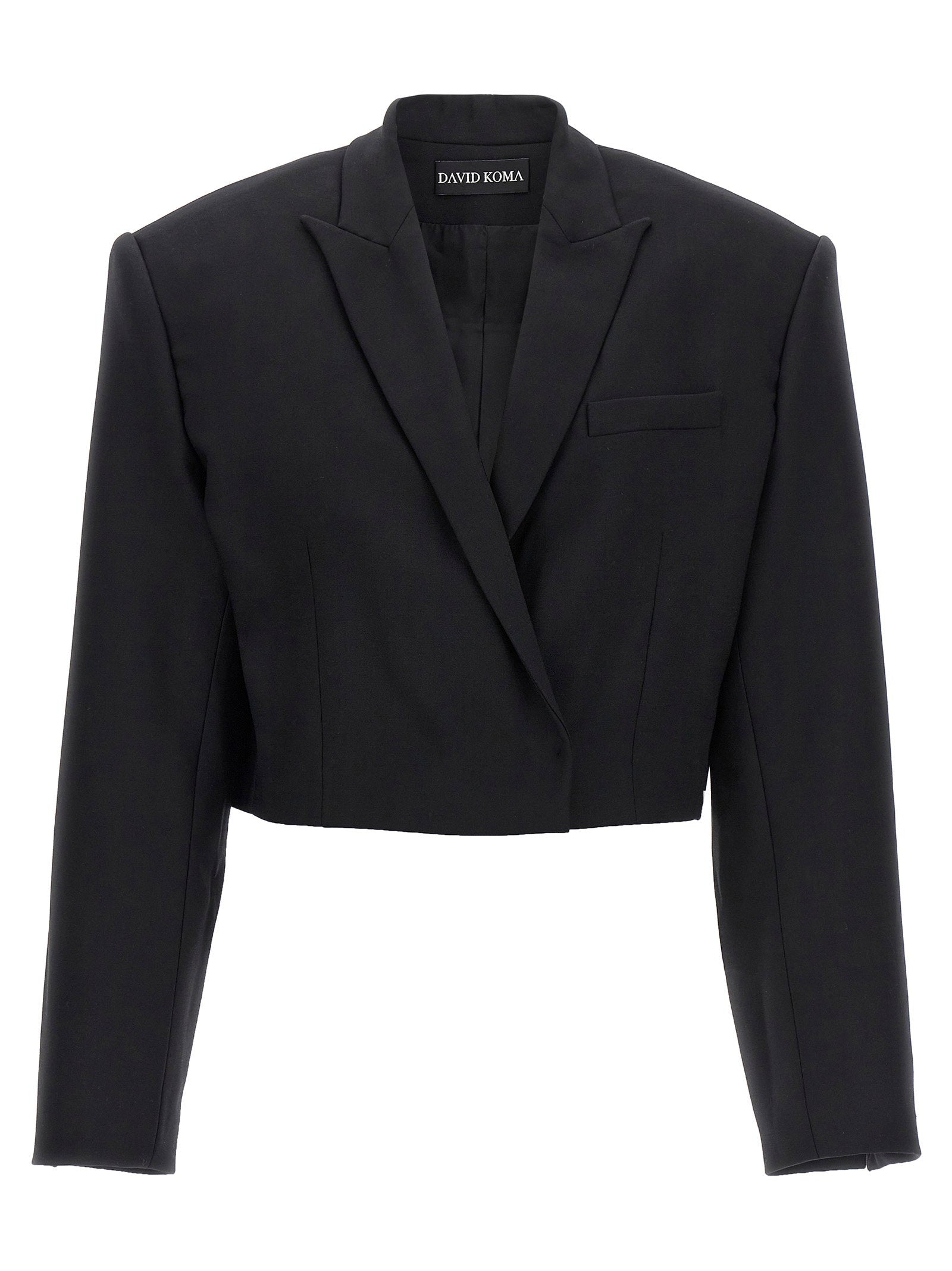 David Koma Cropped Blazer – 97% wool 3% elastane
