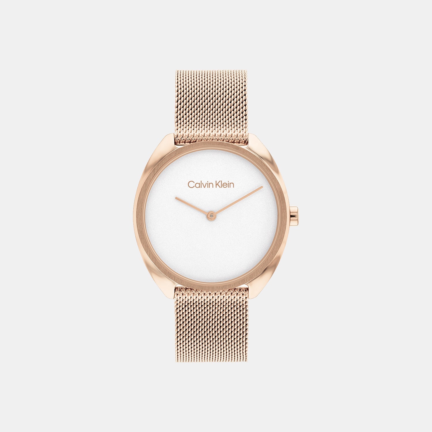 Calvin Klein Ck Adorn Women Quartz White Dial Analog Mesh Watch 25200270