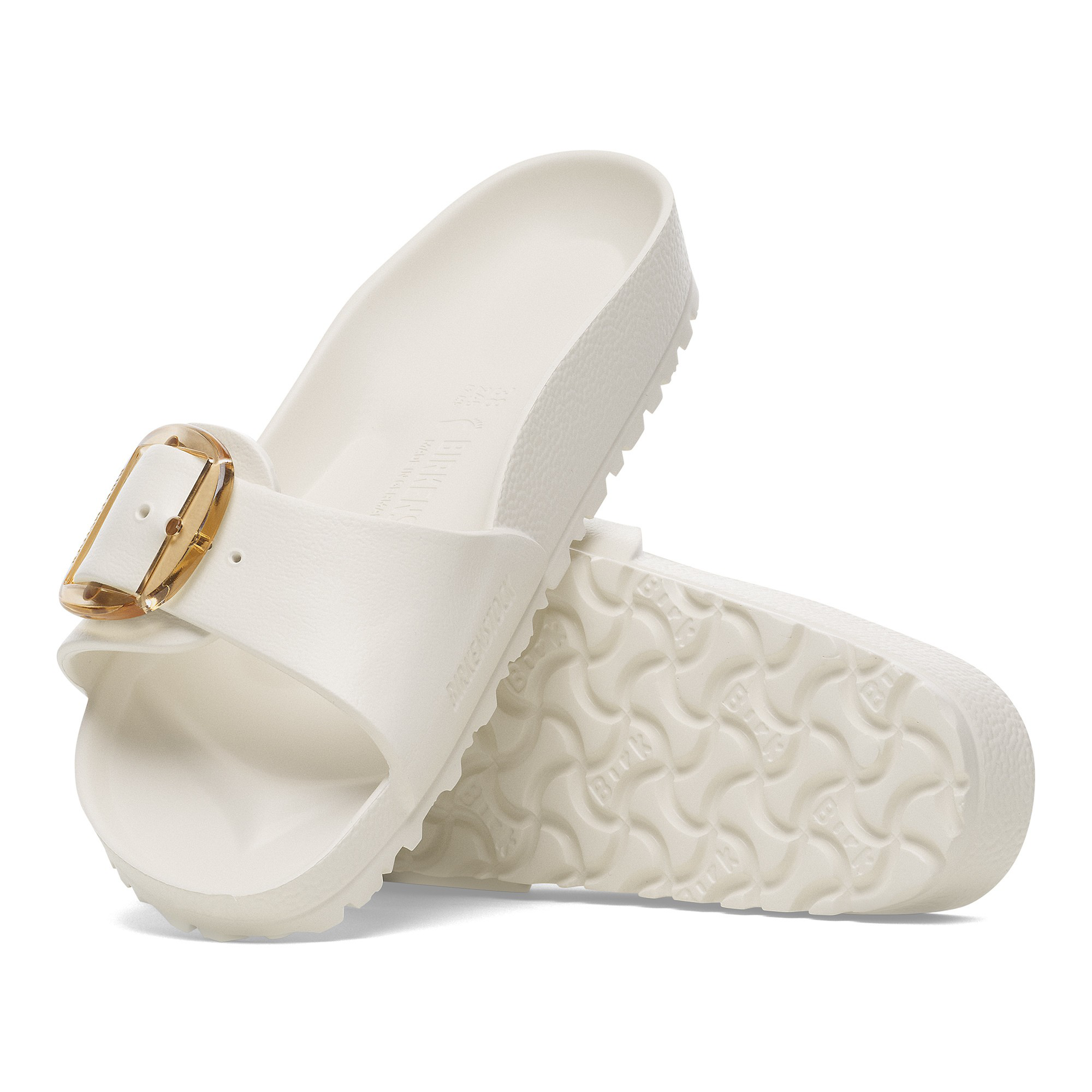 Birkenstock Madrid Big Buckle EVA – White / Eggshell
