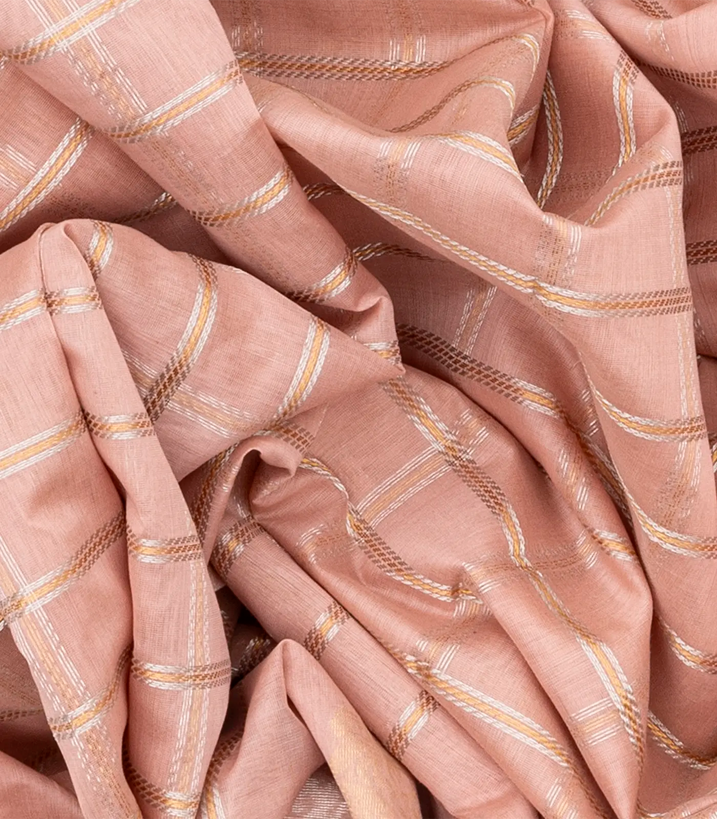 RmKV Baby Pink Handloom Chirala Silk Cotton Saree With Annam Motifs-Baby Pink - view 3