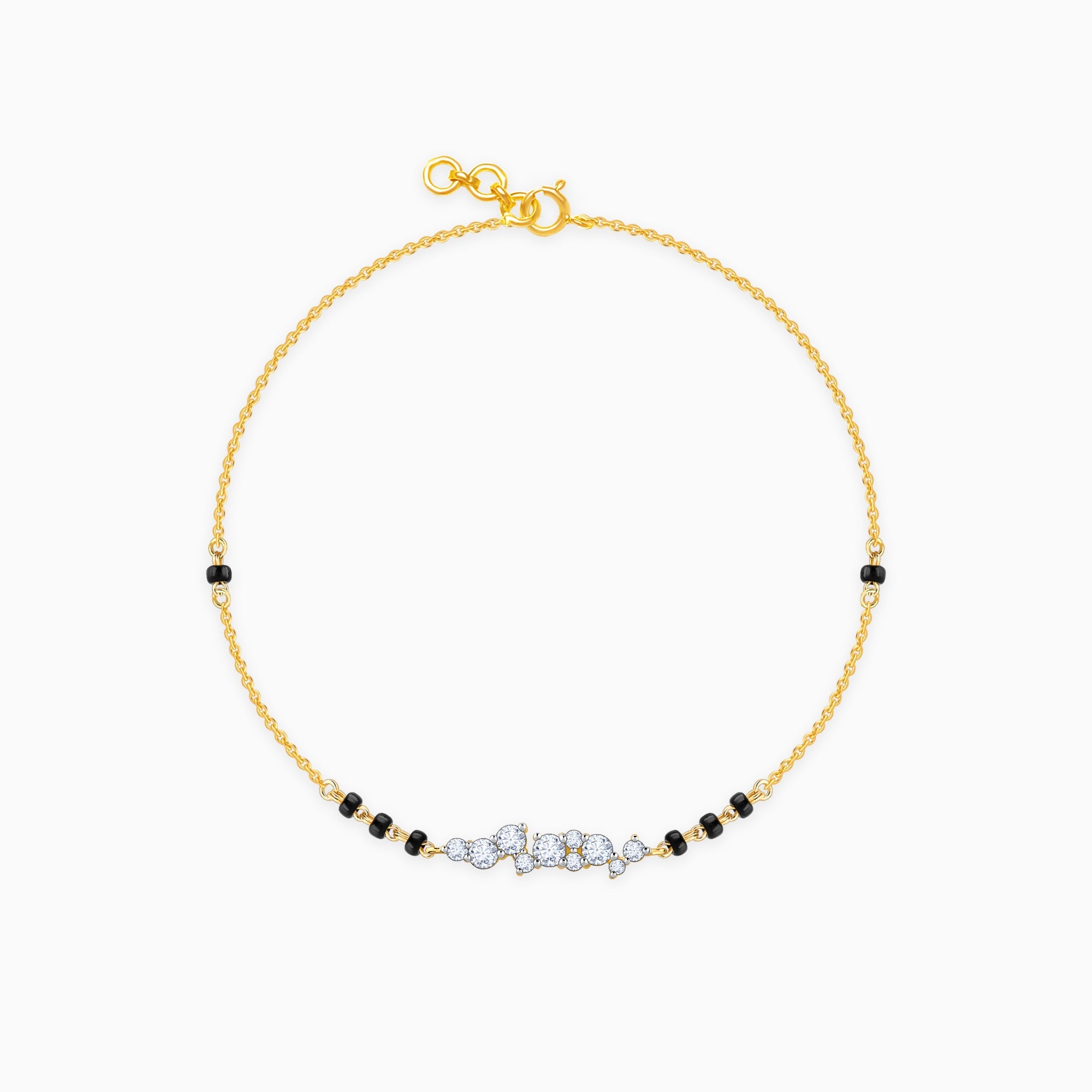GIVA Jewellery Gold Divya Diamond Mangalsutra Bracelet