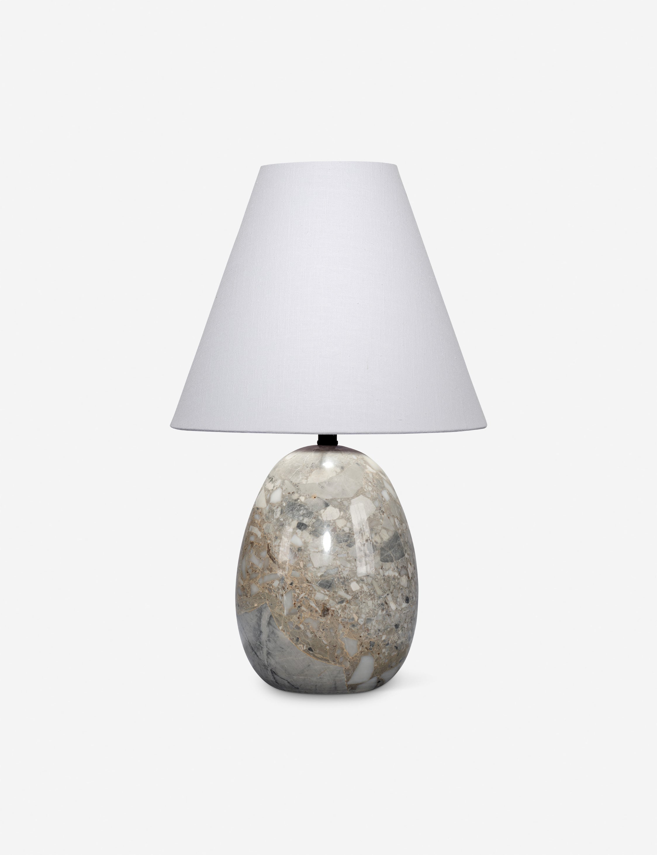 Lulu and Georgia Concetta Table Lamp – Gray Travertine