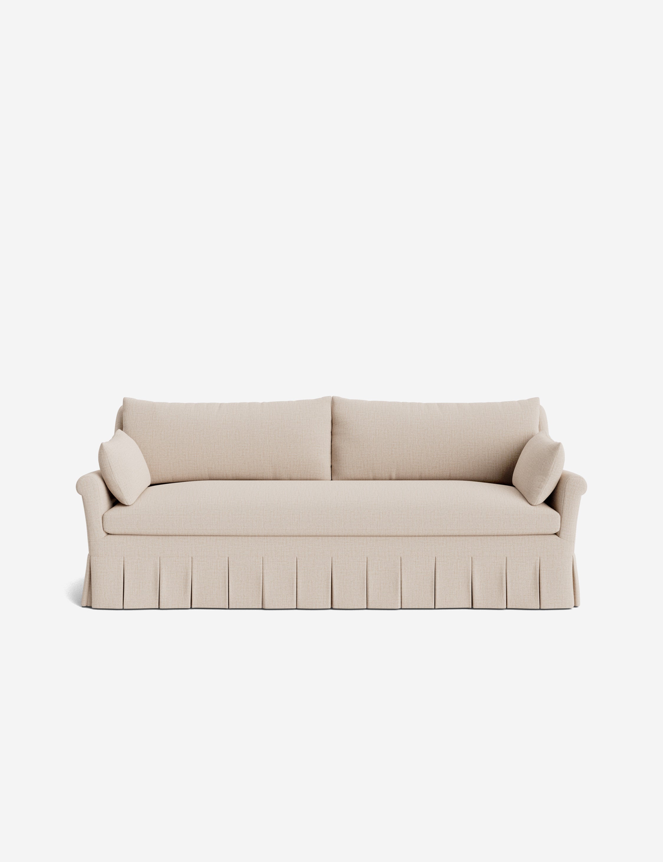 Lulu and Georgia Portola Rolled Arm Pleated Sofa - view 134