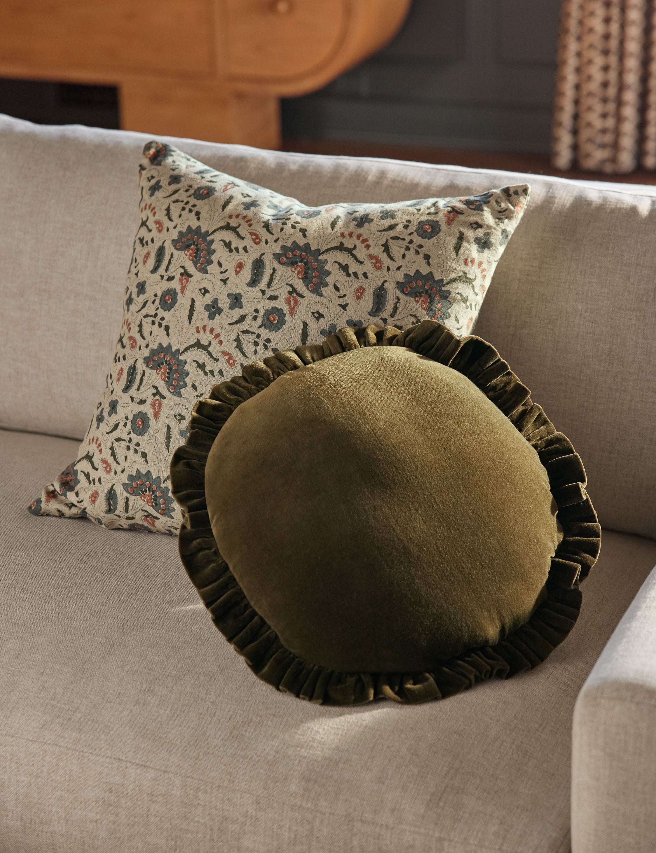 Lulu and Georgia Eames Linen Pillow - view 9