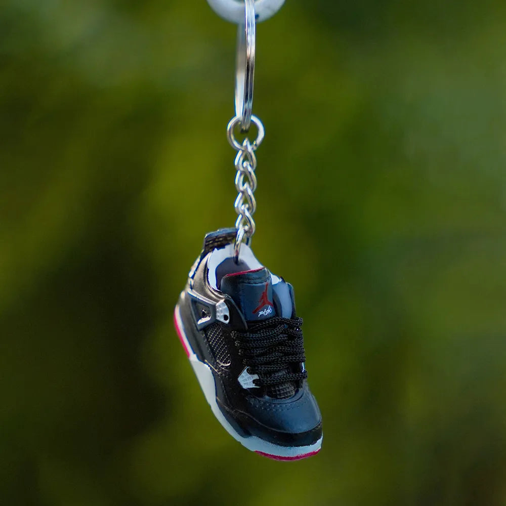Kicks Machine 3D Sneaker Keychain Jordan 4 BRED
