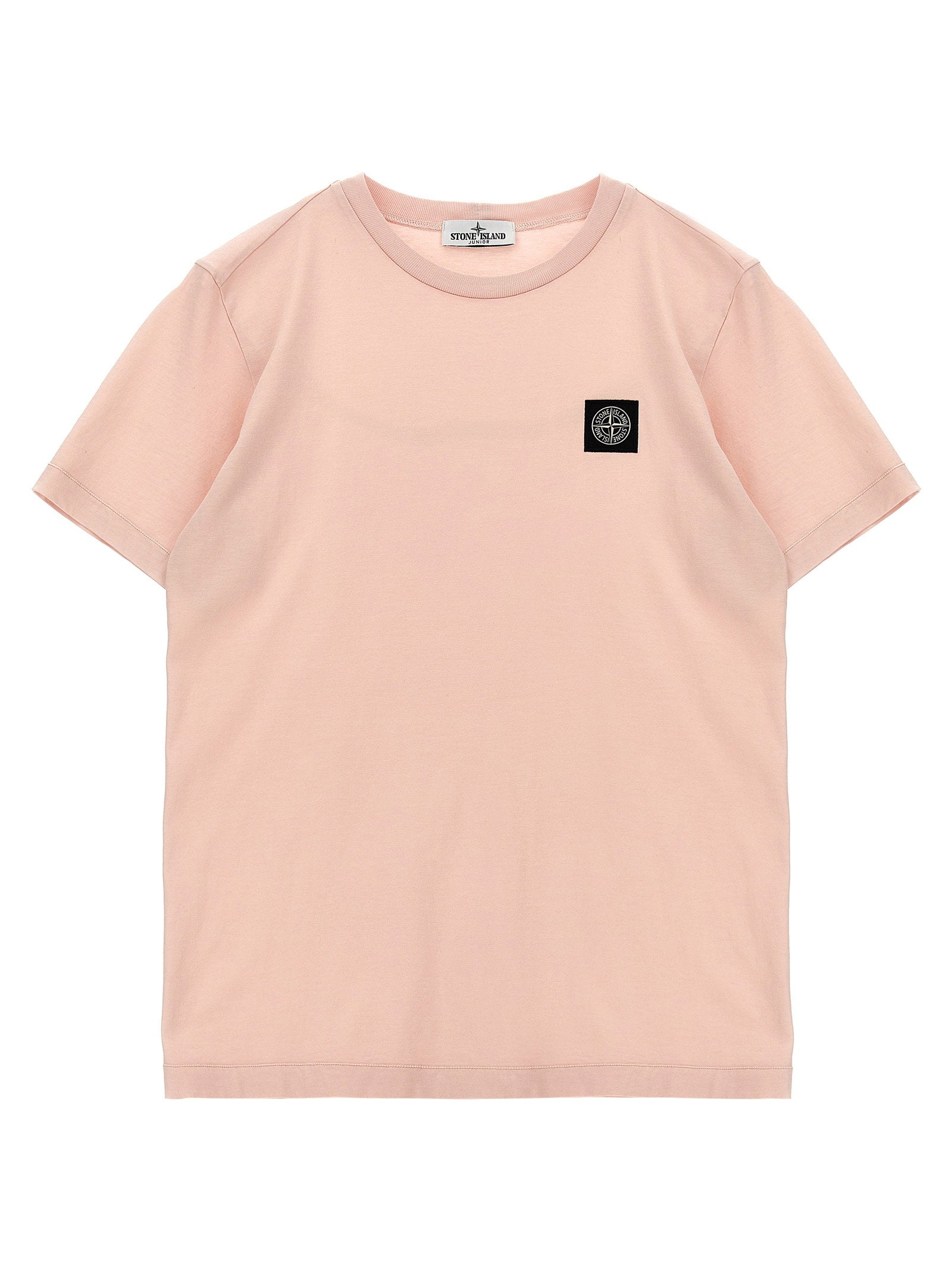 Stone Island Junior Logo Badge T-shirt – 100% cotton