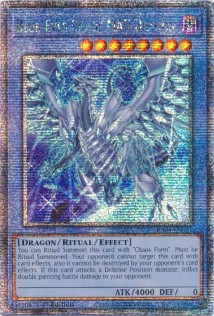Yu-Gi-Oh! Blue-Eyes Chaos MAX Dragon - New Art - RA04-EN051 - Quarter Century Secret Rare - 1st Edition