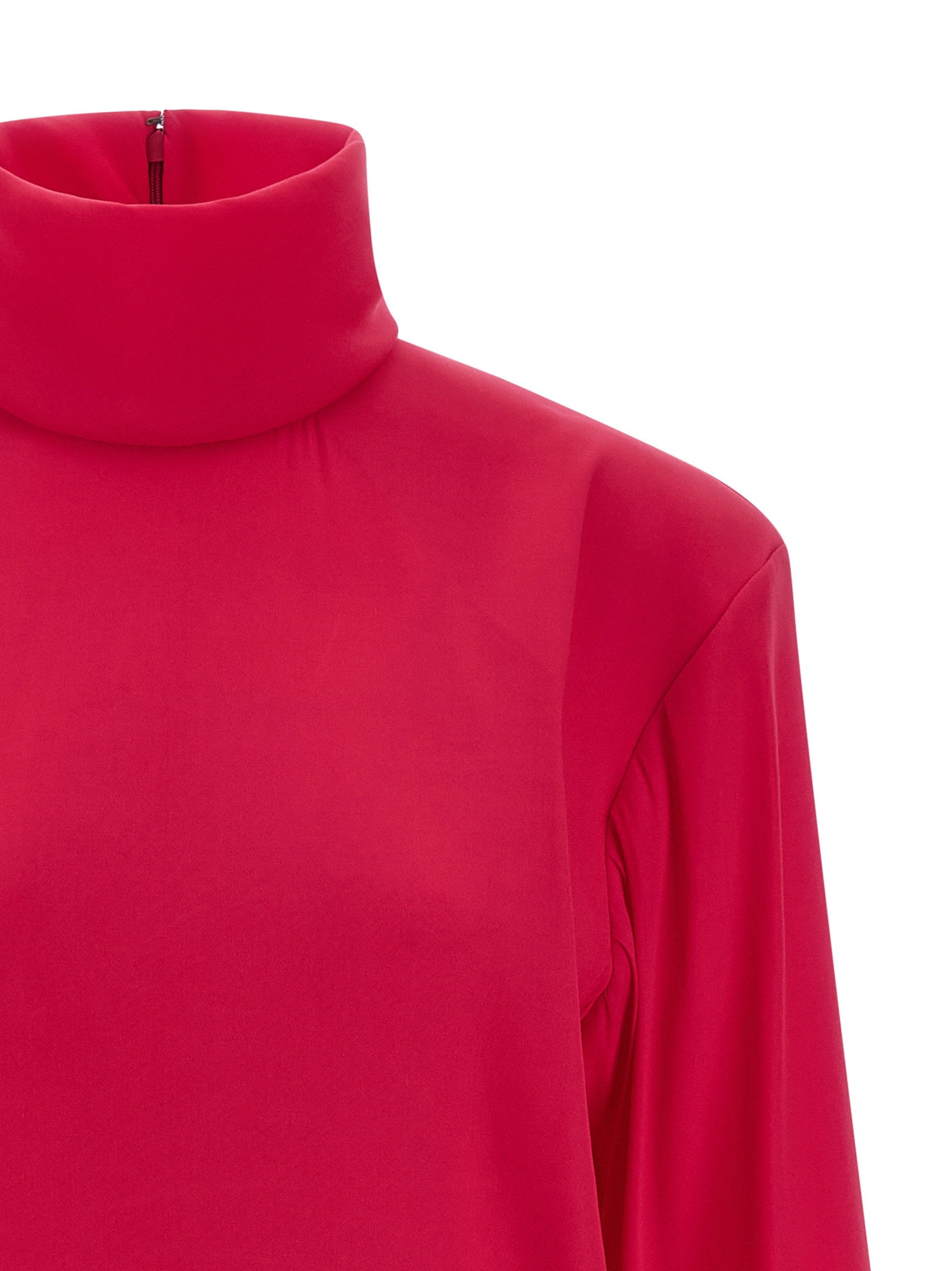 Saint Laurent Structured Shoulder Dress - view 3