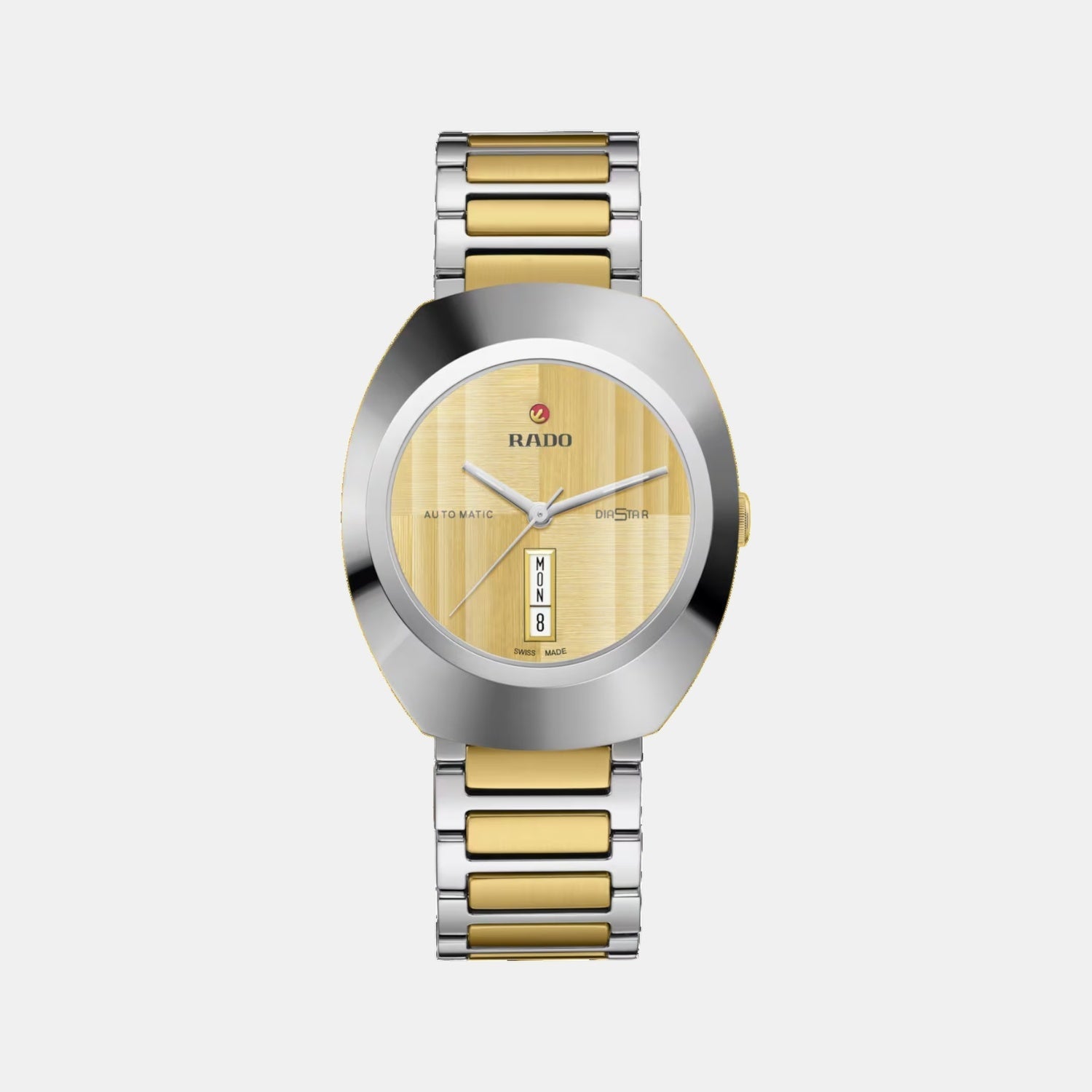 Rado Diastar Men Automatic Yellow Dial Analog Stainless Steel Watch R12160253